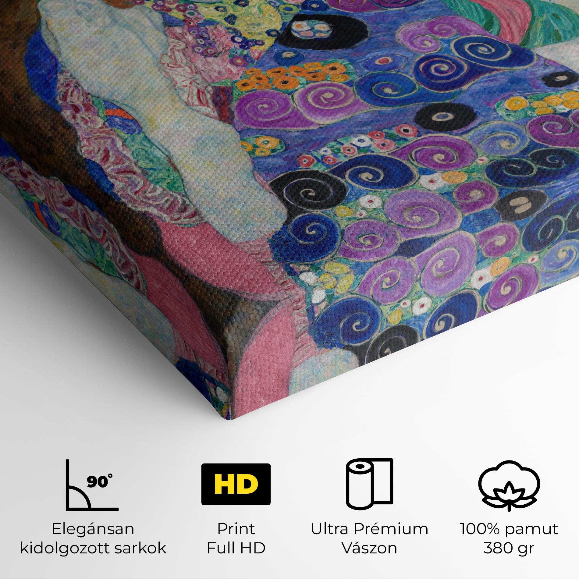 Vászonkép Klimt Die Jungfrau mockup 4