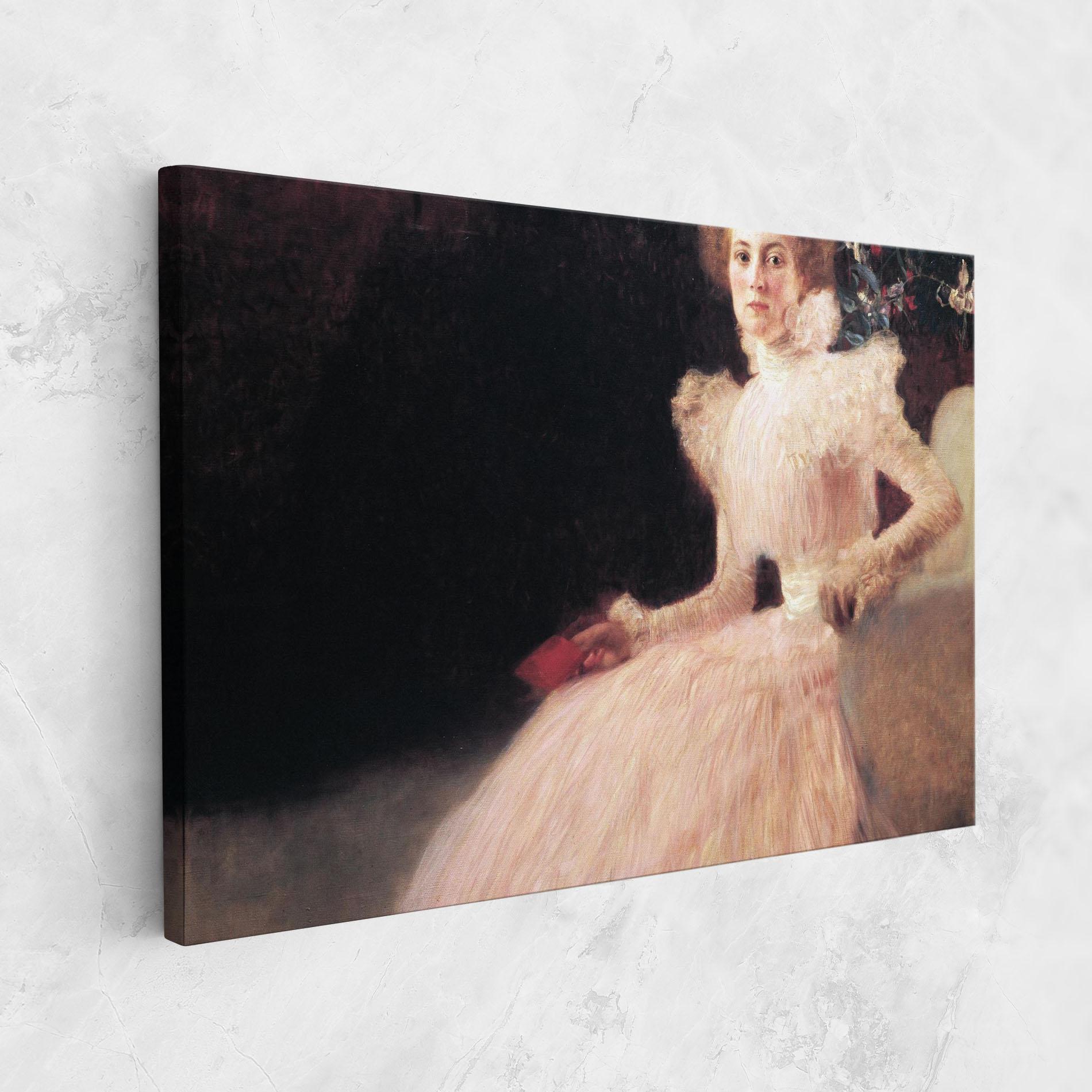 Vászonkép Gustav Klimt Pink Dress mockup 1