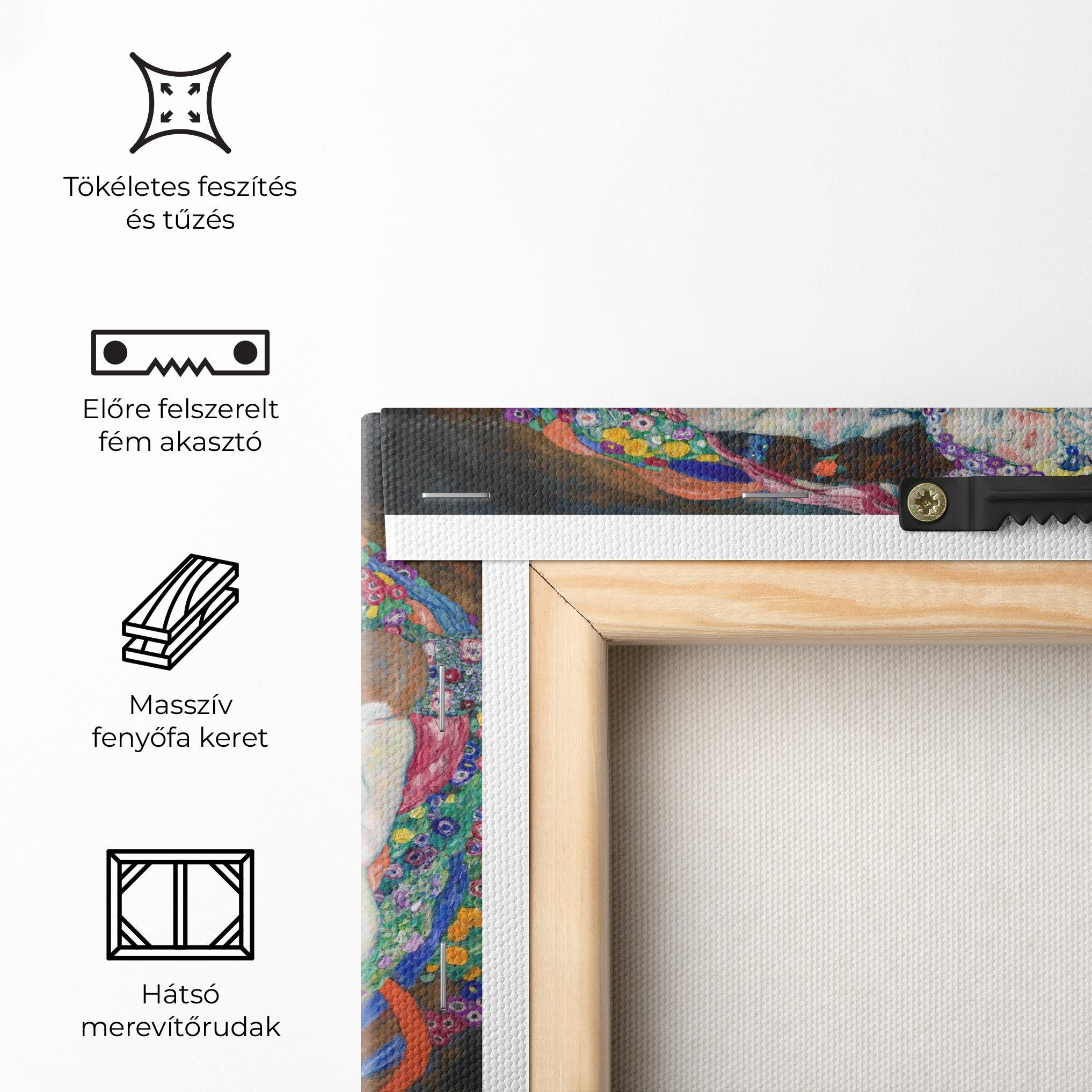 Vászonkép Klimt Die Jungfrau mockup 5