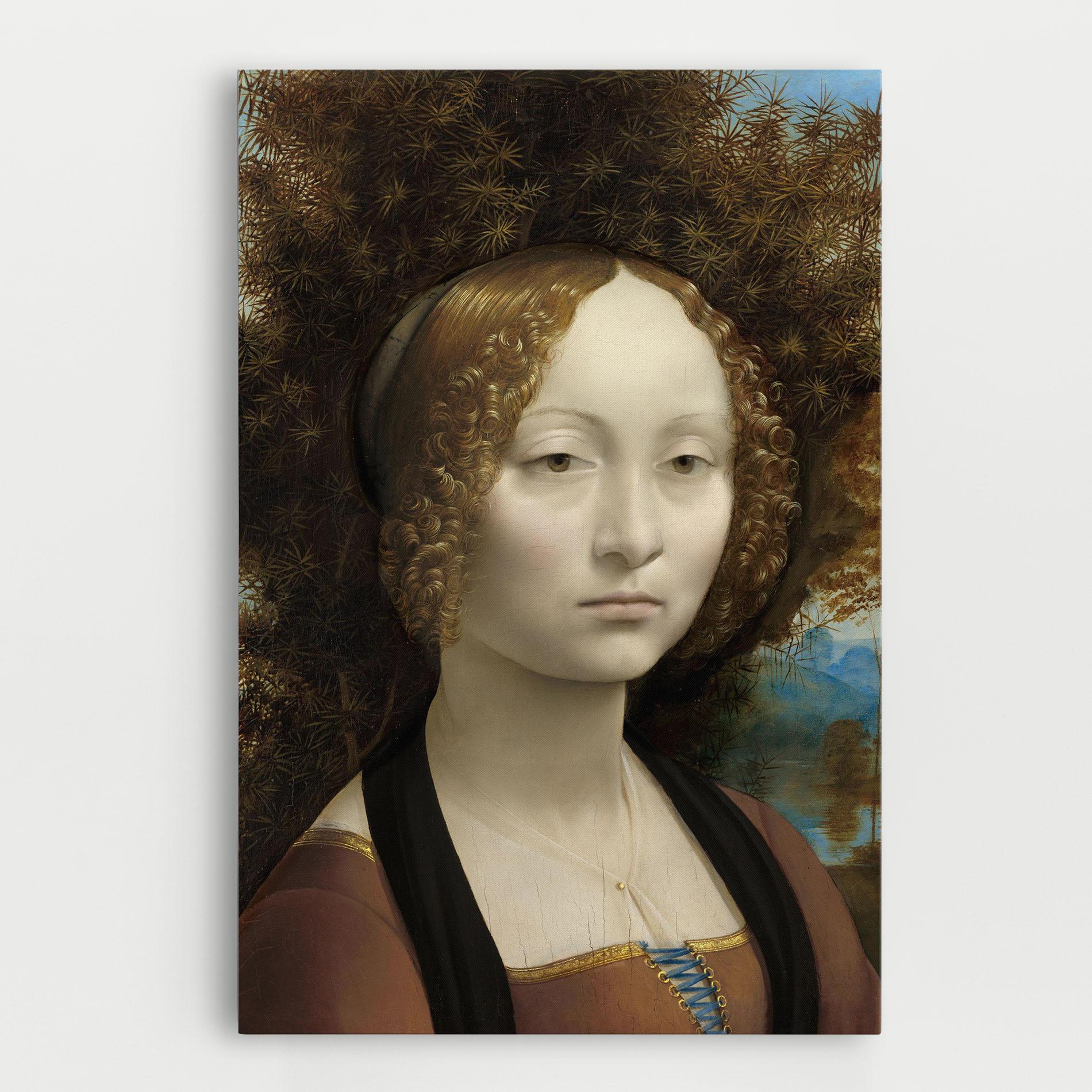 Vászonkép Leonardo Da Vinci Ginevra De Benci mockup 0