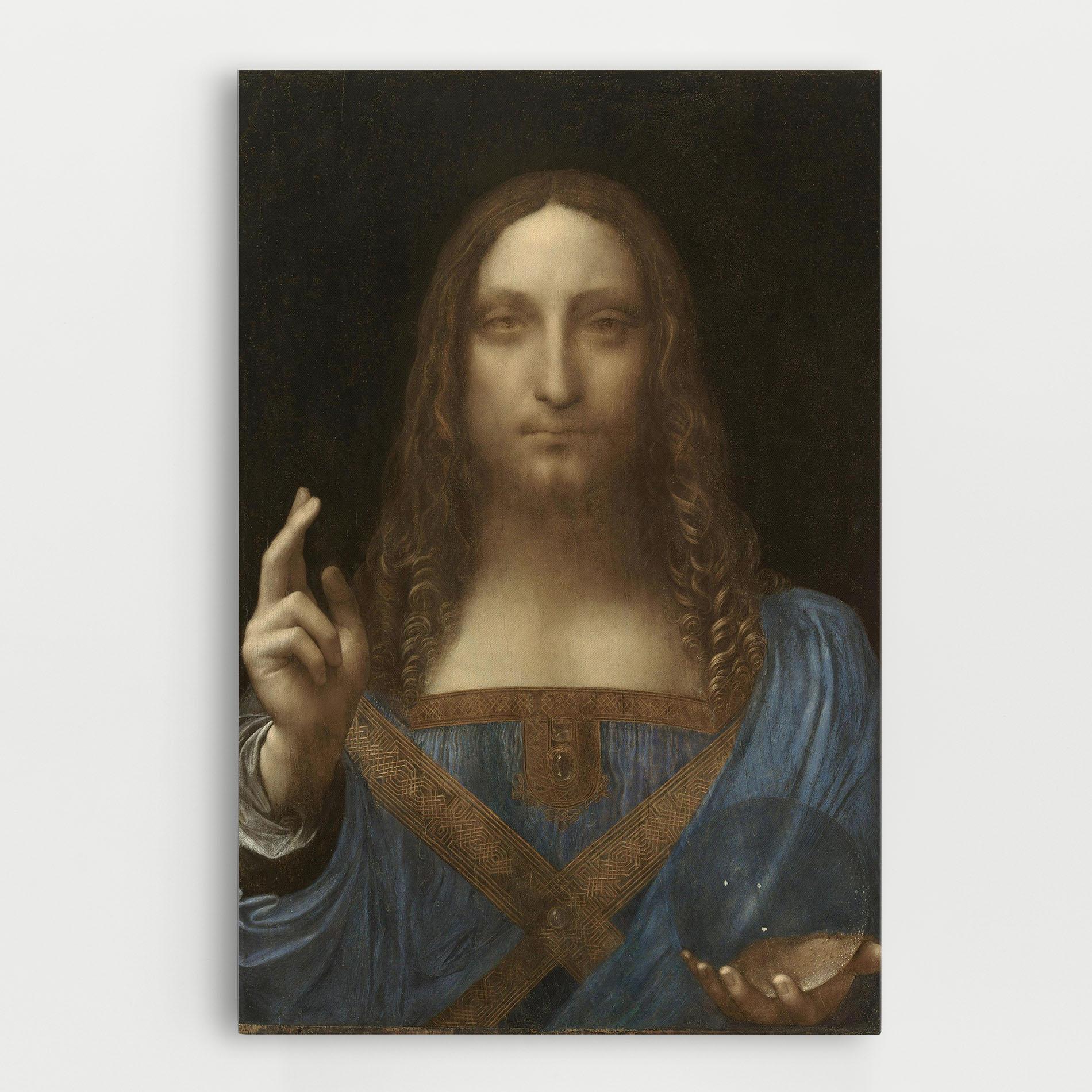 Vászonkép Leonardo Da Vinci Salvator Mundi mockup 0