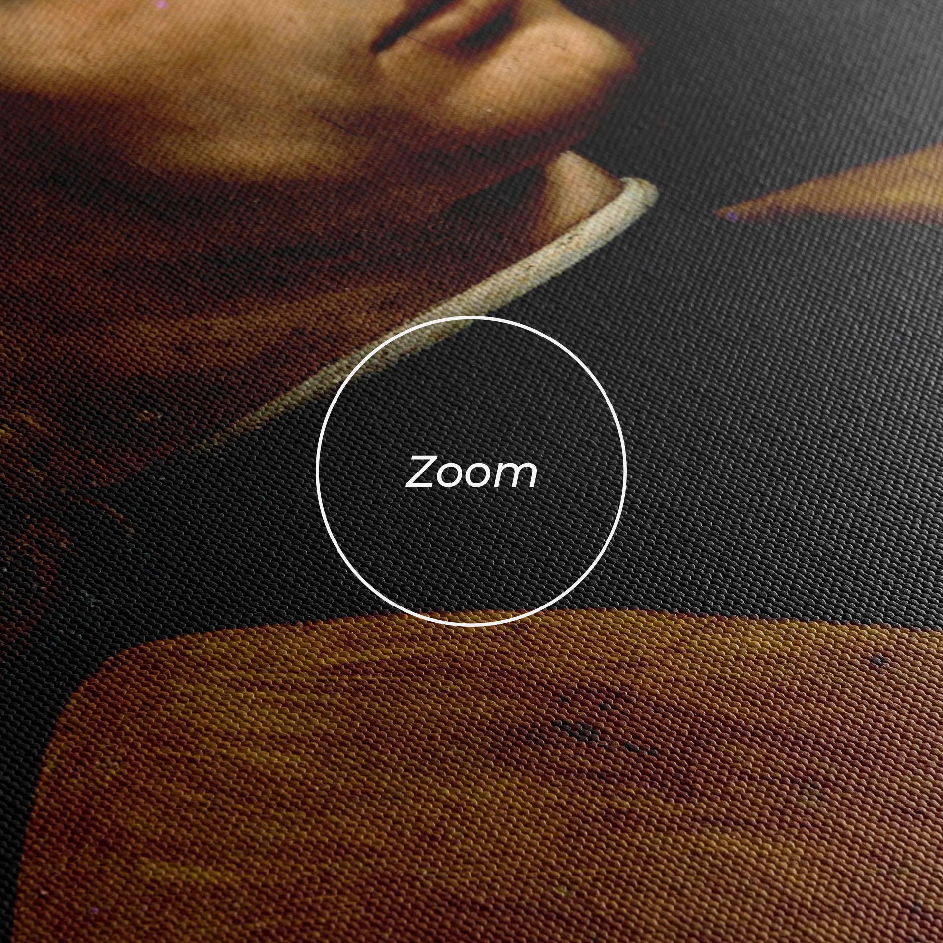 Vászonkép Leonardo Da Vinci Portrait Of A Musician Pinacoteca Ambrosiana mockup 3