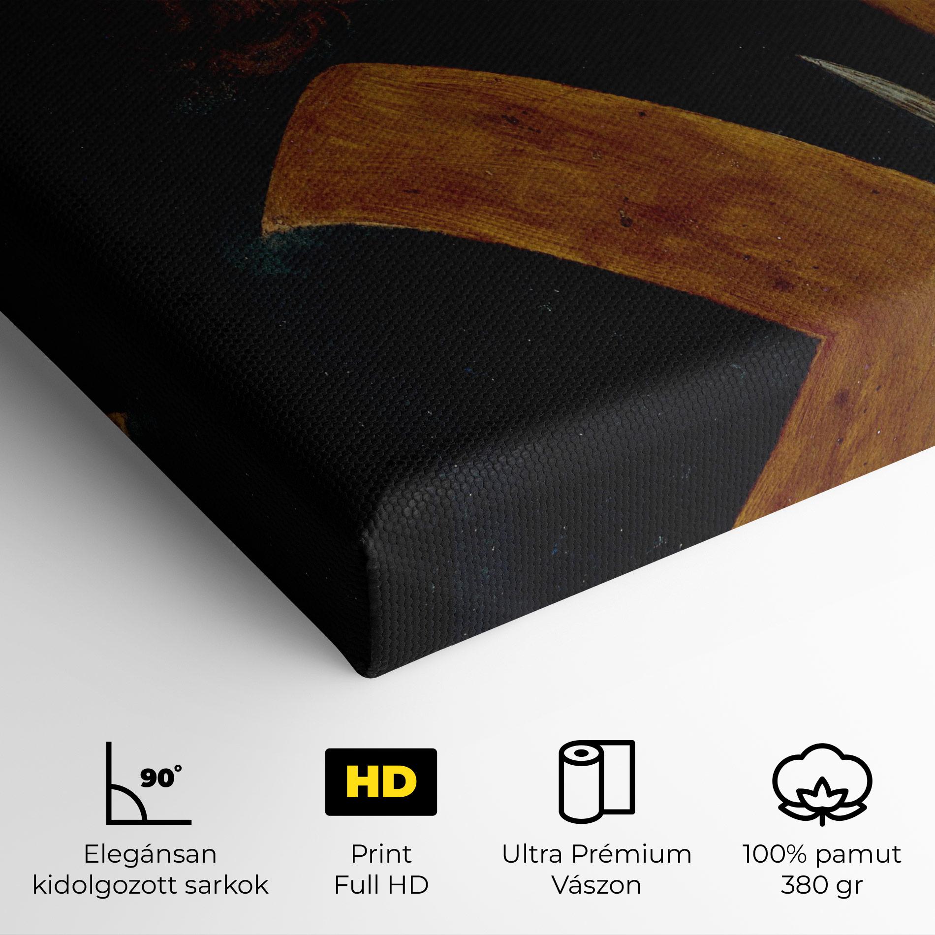 Vászonkép Leonardo Da Vinci Portrait Of A Musician Pinacoteca Ambrosiana mockup 4