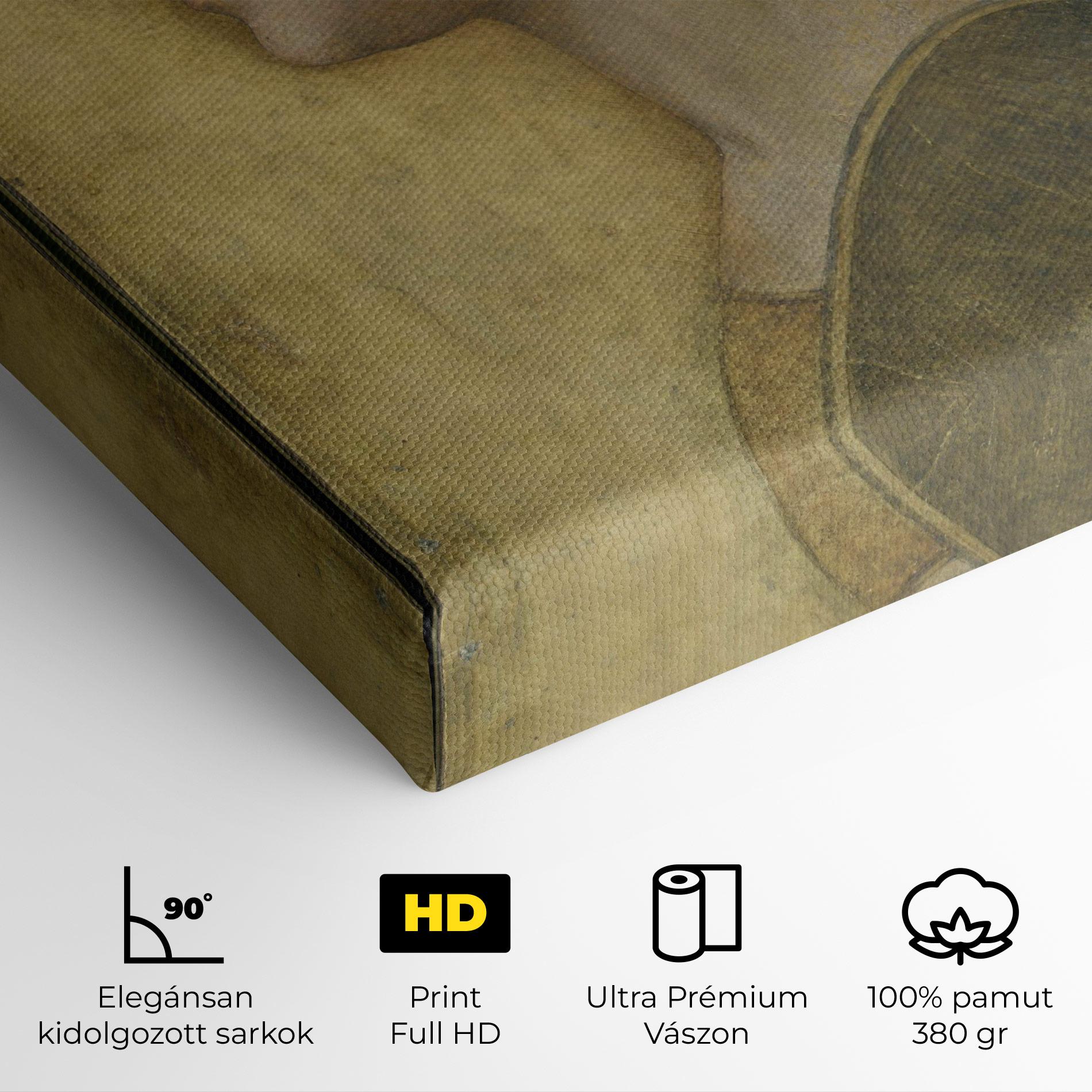 Vászonkép Profile Of A Young Fiancee Da Vinci mockup 4