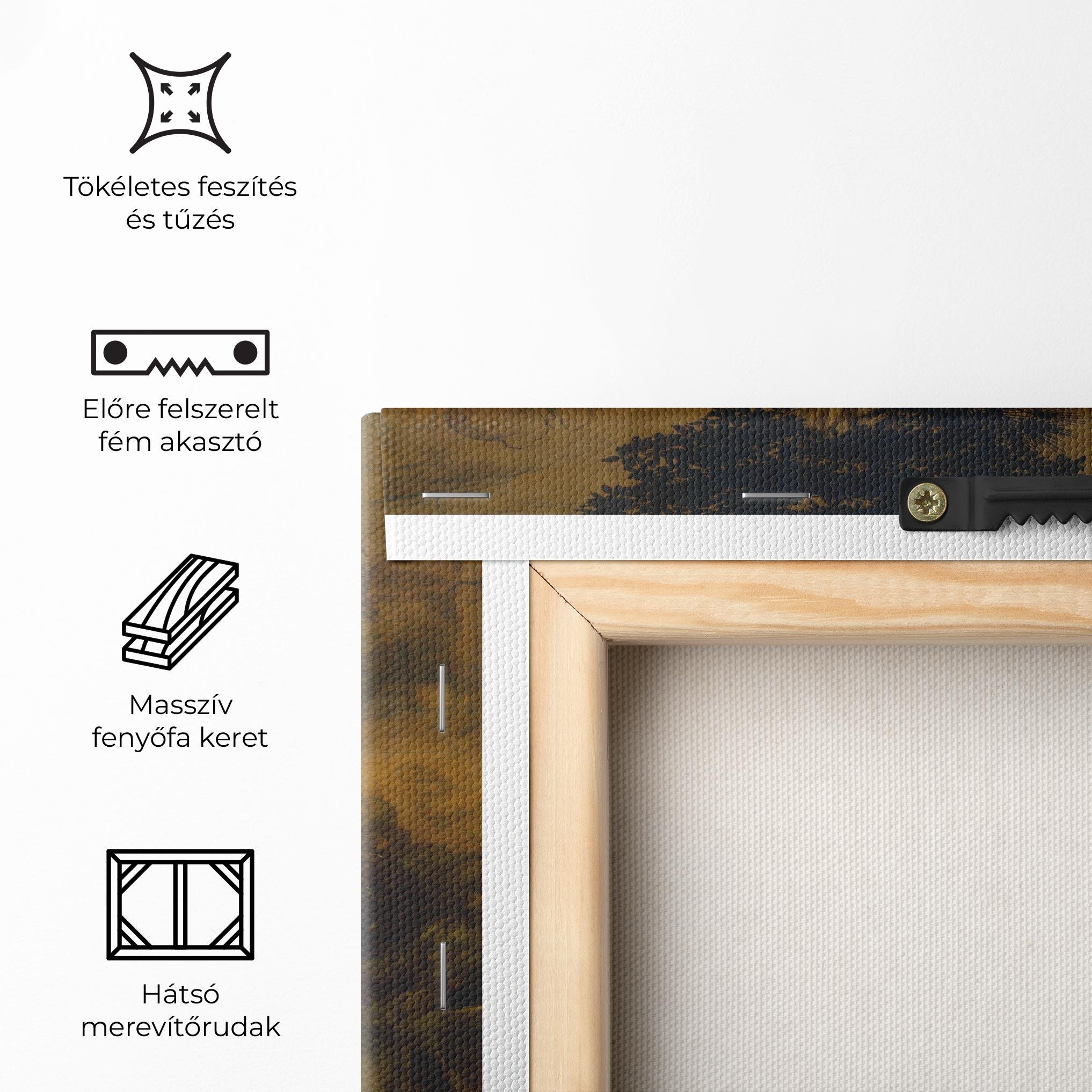 Vászonkép Leonardo Da Vinci Adorazione Dei Magi mockup 5