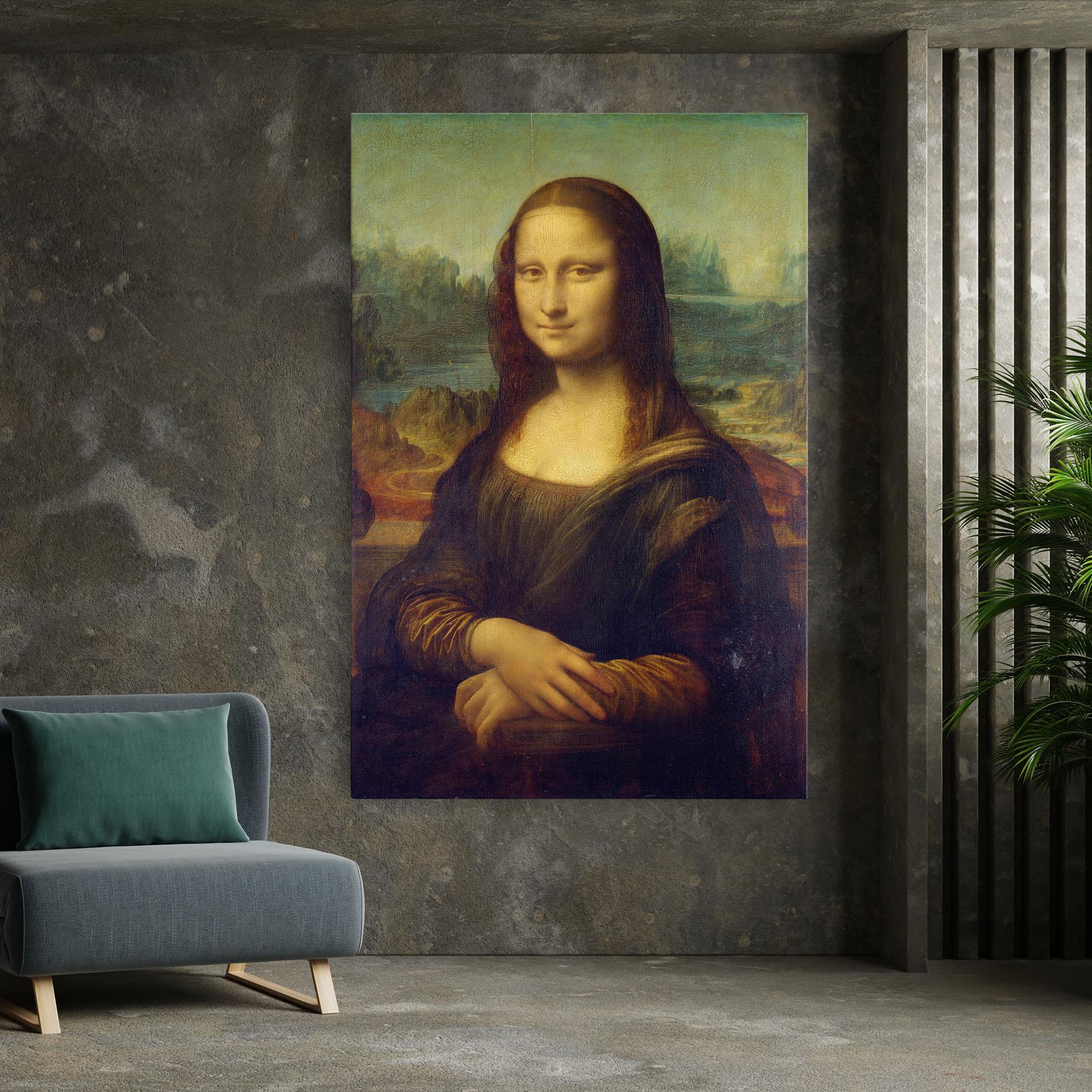 Vászonkép Gioconda By Leonardo Da Vinci mockup 7