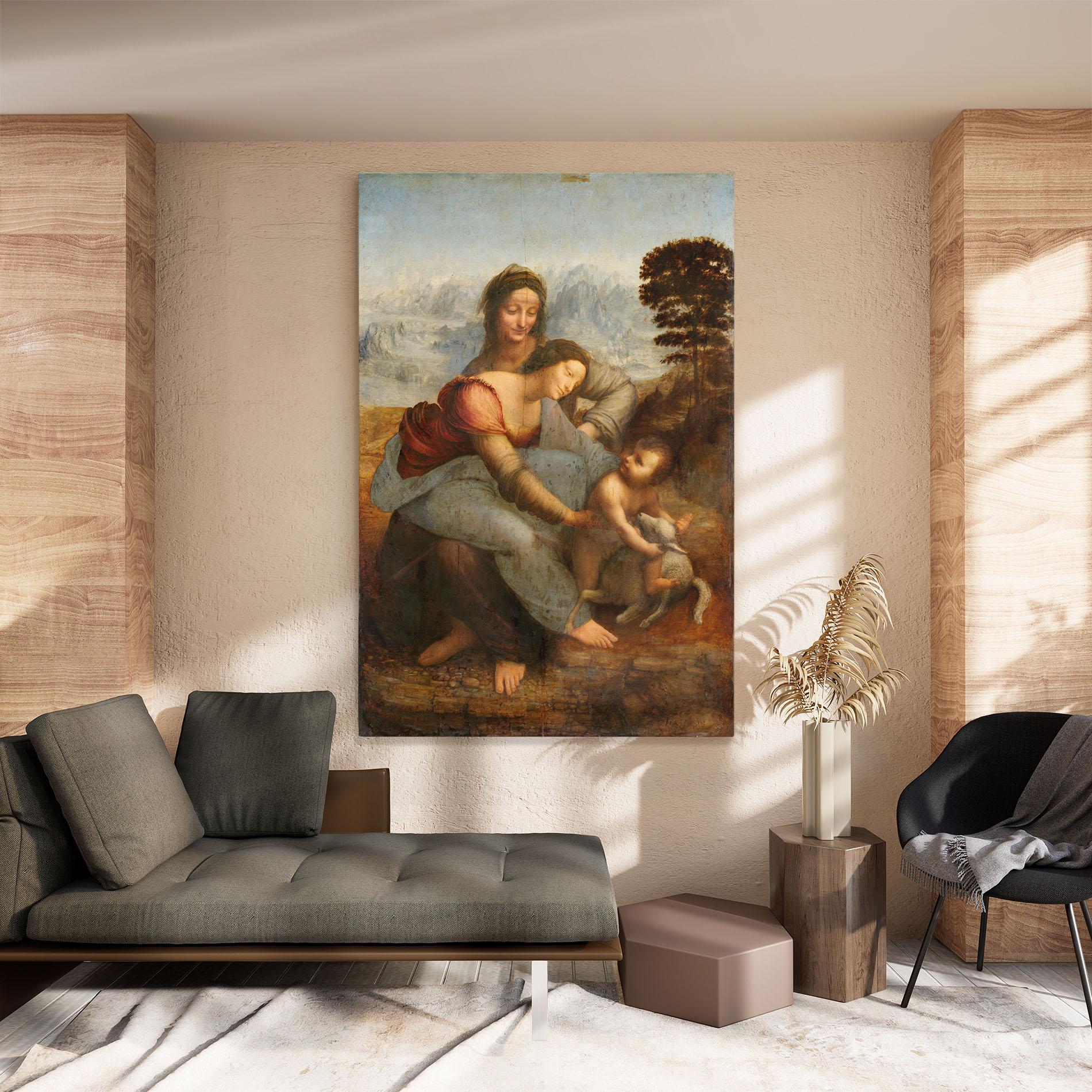 Vászonkép Leonardo Da Vinci Virgin And Child With St Anne mockup 8