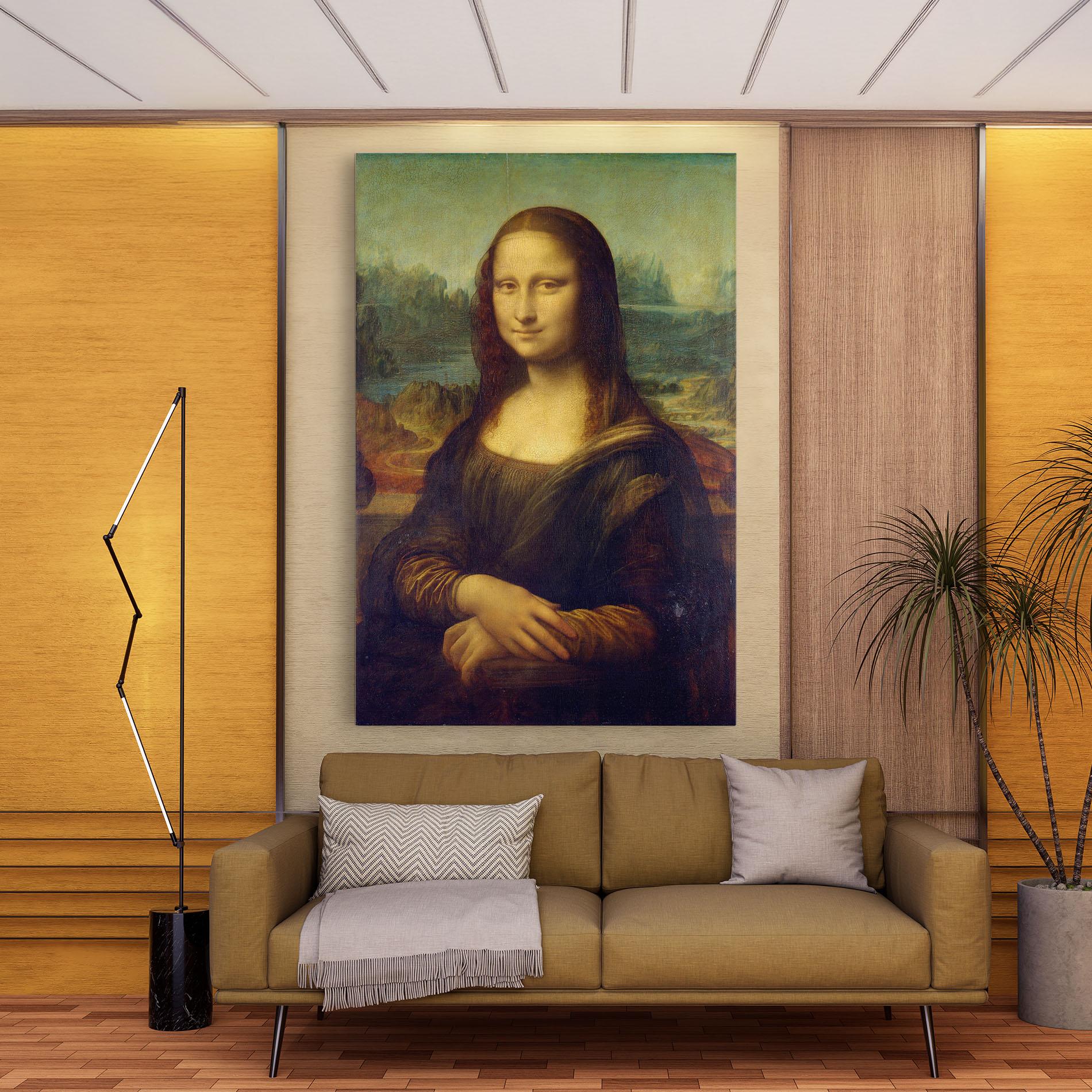 Vászonkép Gioconda By Leonardo Da Vinci mockup 9