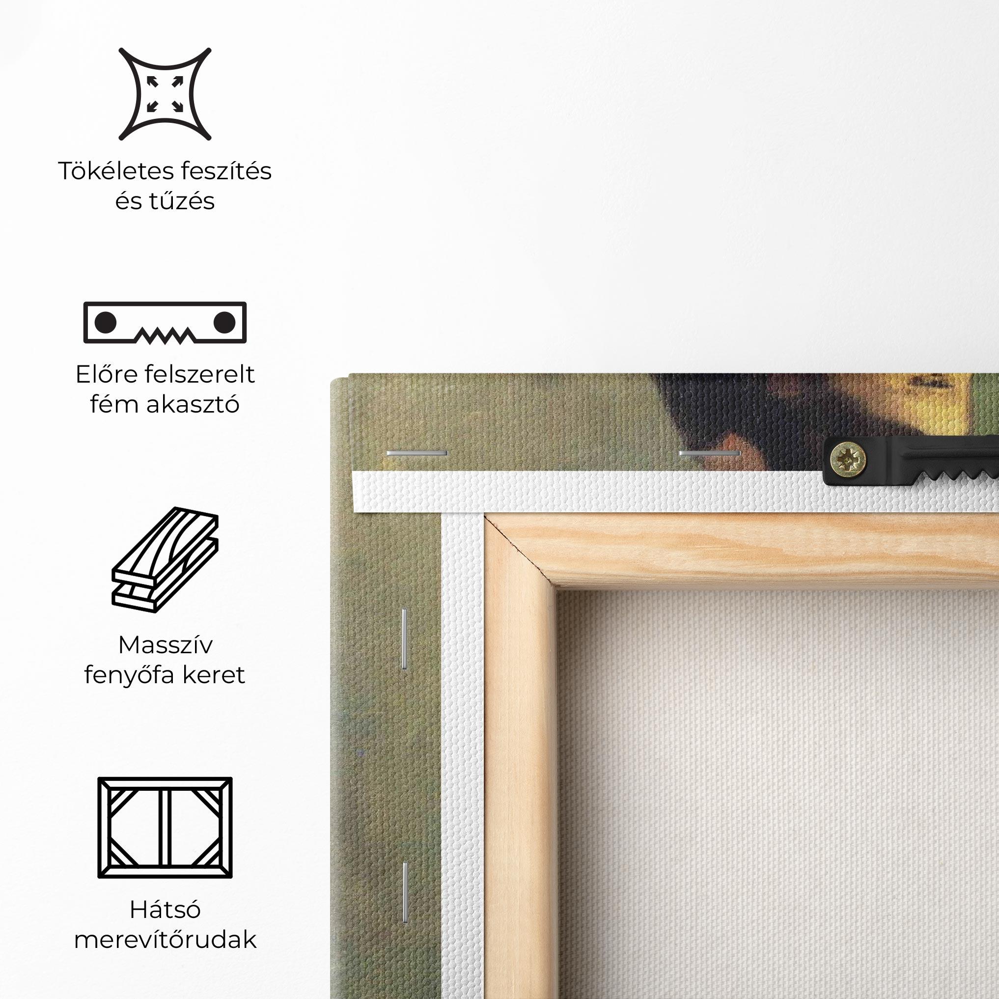 Vászonkép Lady With A Fan mockup 5