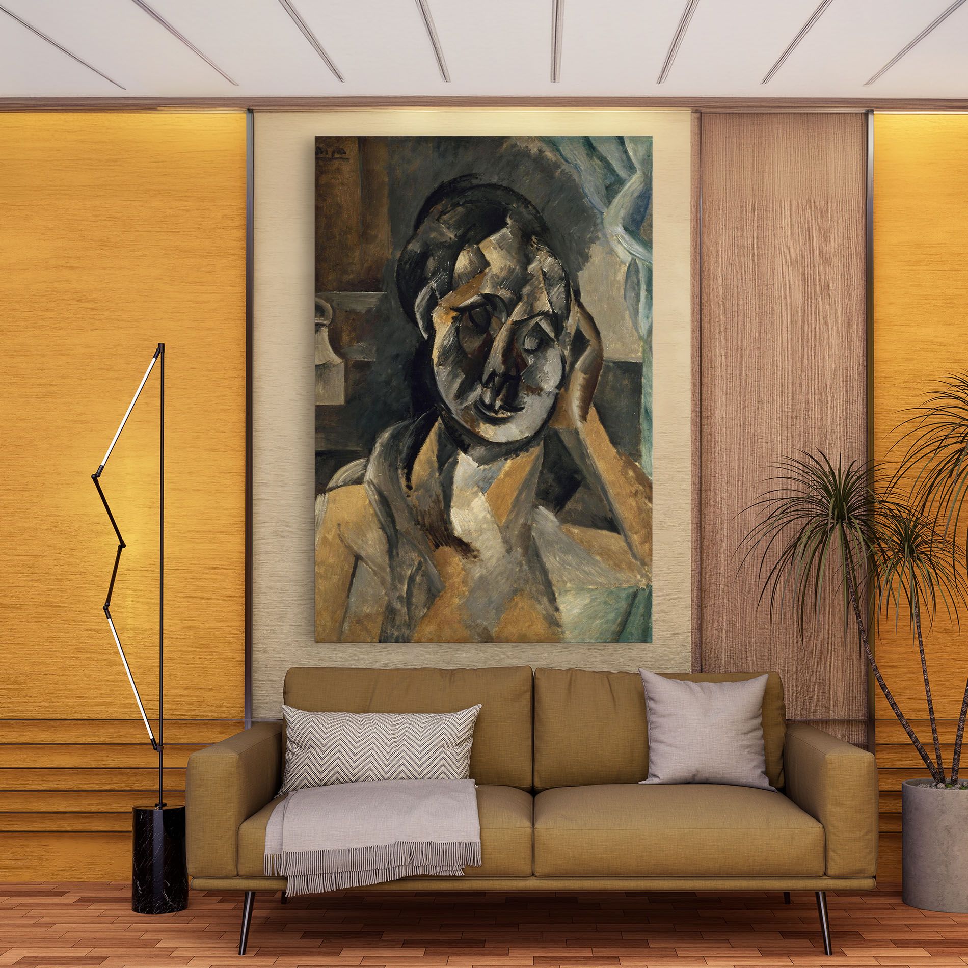 Woman With Mustard mockup 9