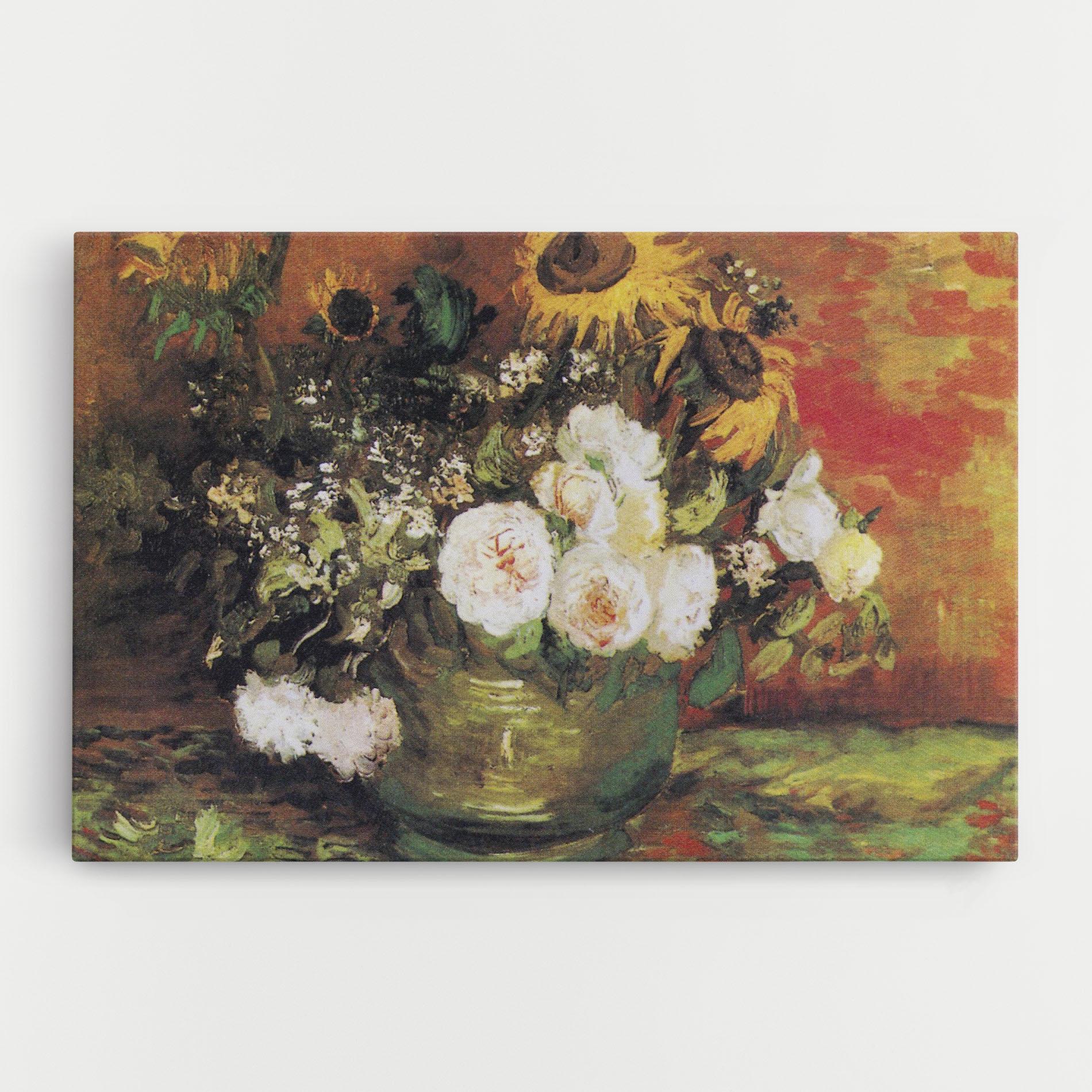 Vászonkép Bowl With Sunflowers mockup 0