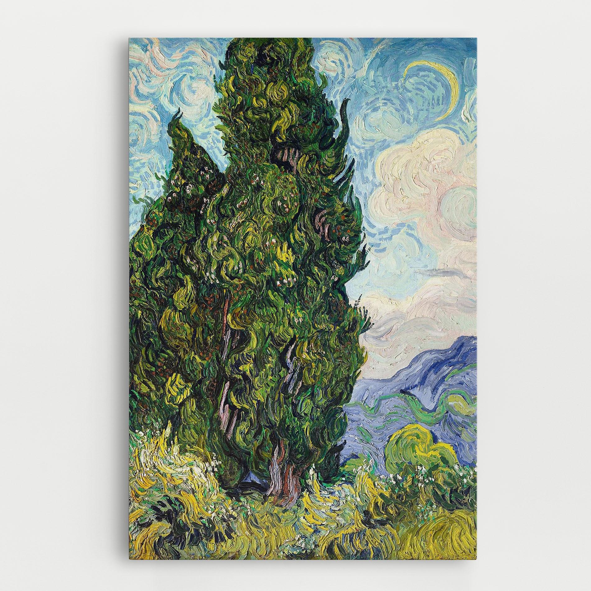 Vászonkép Cypresses mockup 0