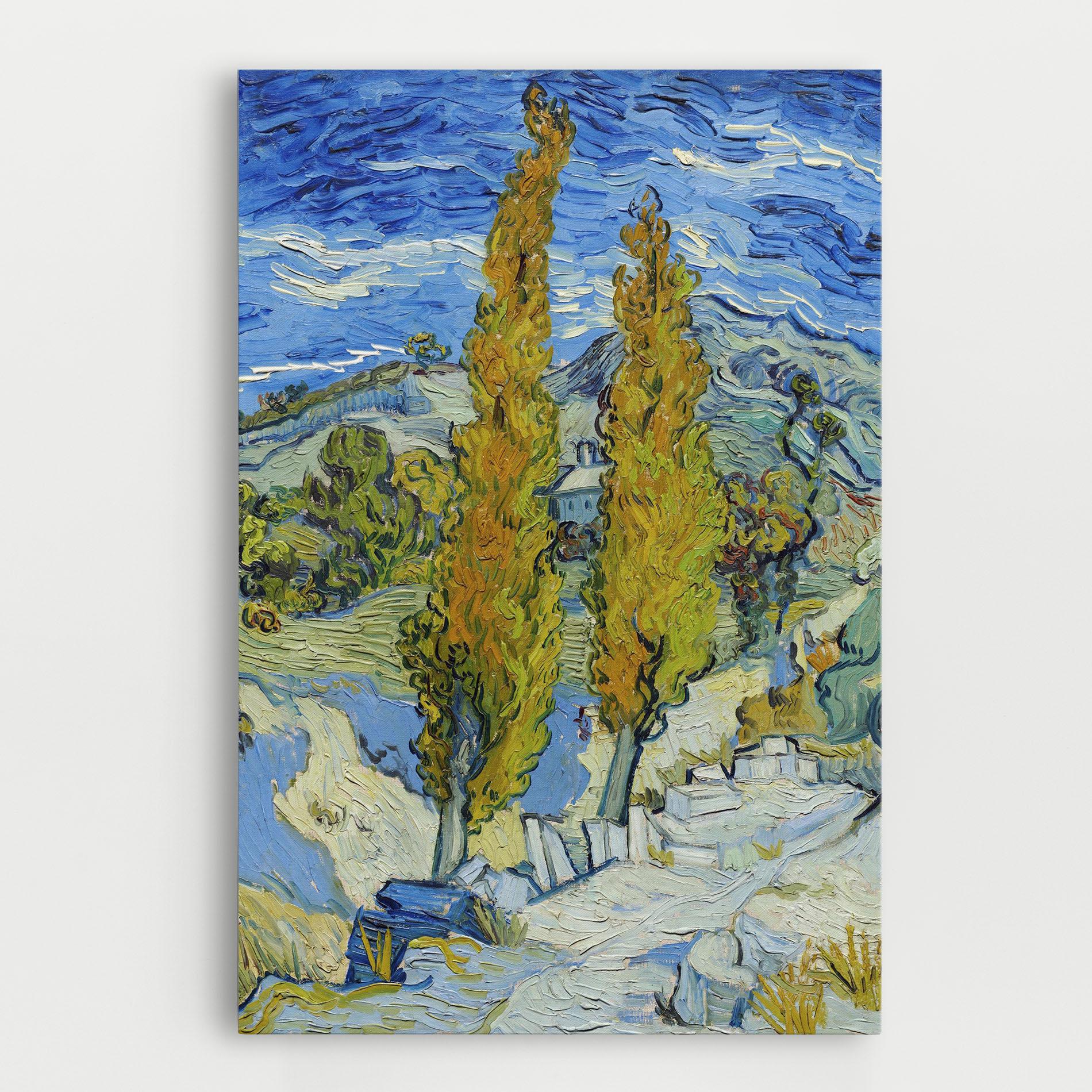 Vászonkép Poplars At Saint Remy mockup 0