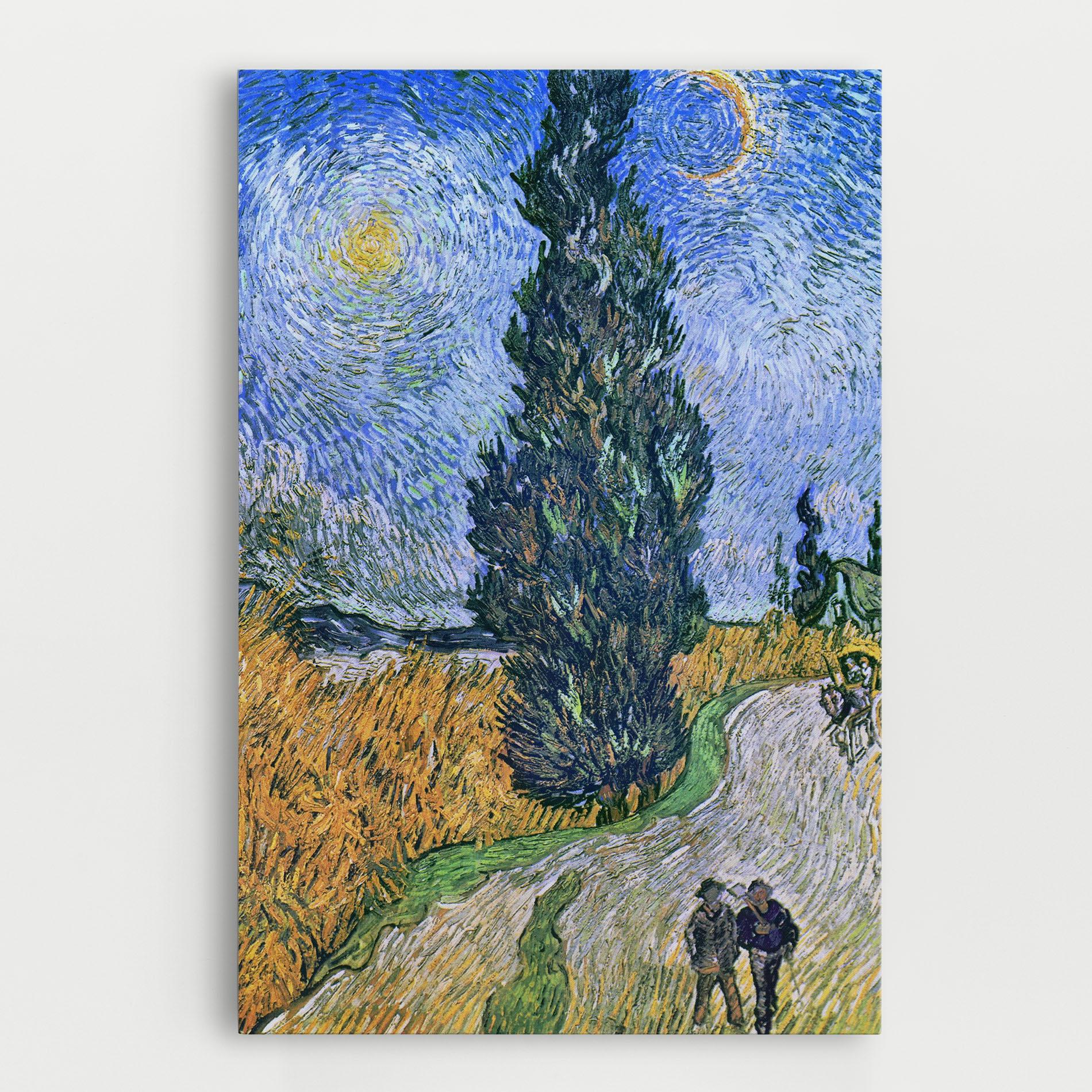 Vászonkép Road With Cypress mockup 0