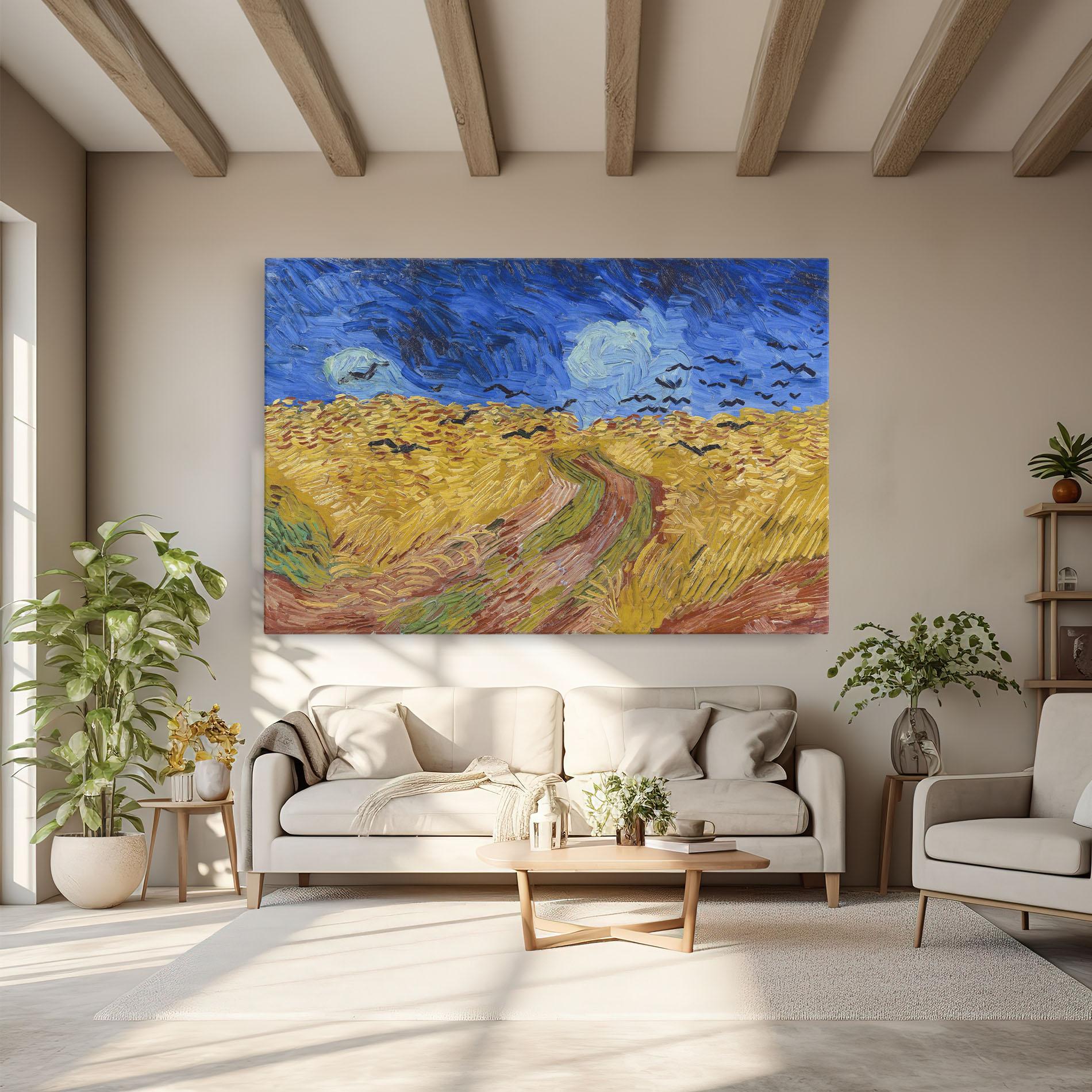 Vászonkép Wheatfield Crows mockup 6