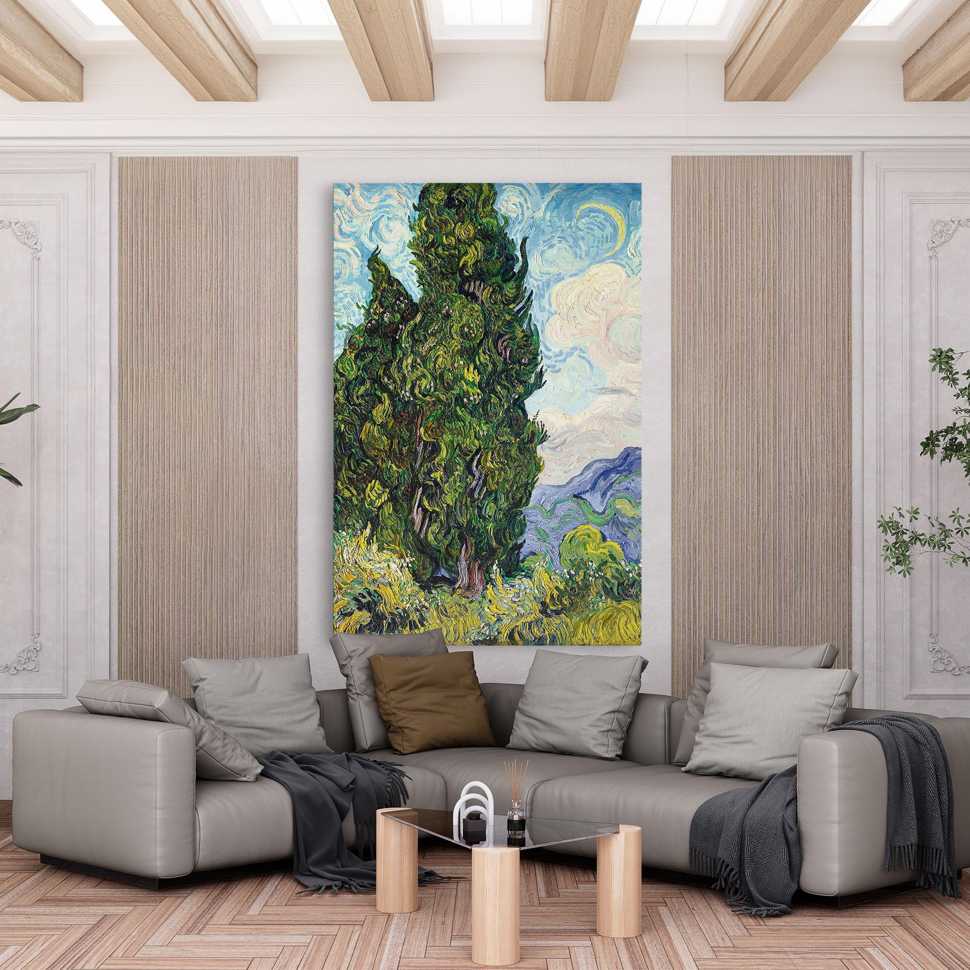 Vászonkép Cypresses mockup 6