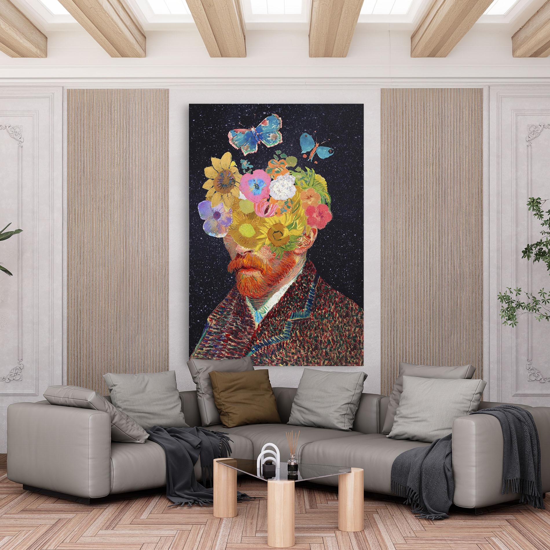 Vászonkép Flower Self Portrait mockup 6