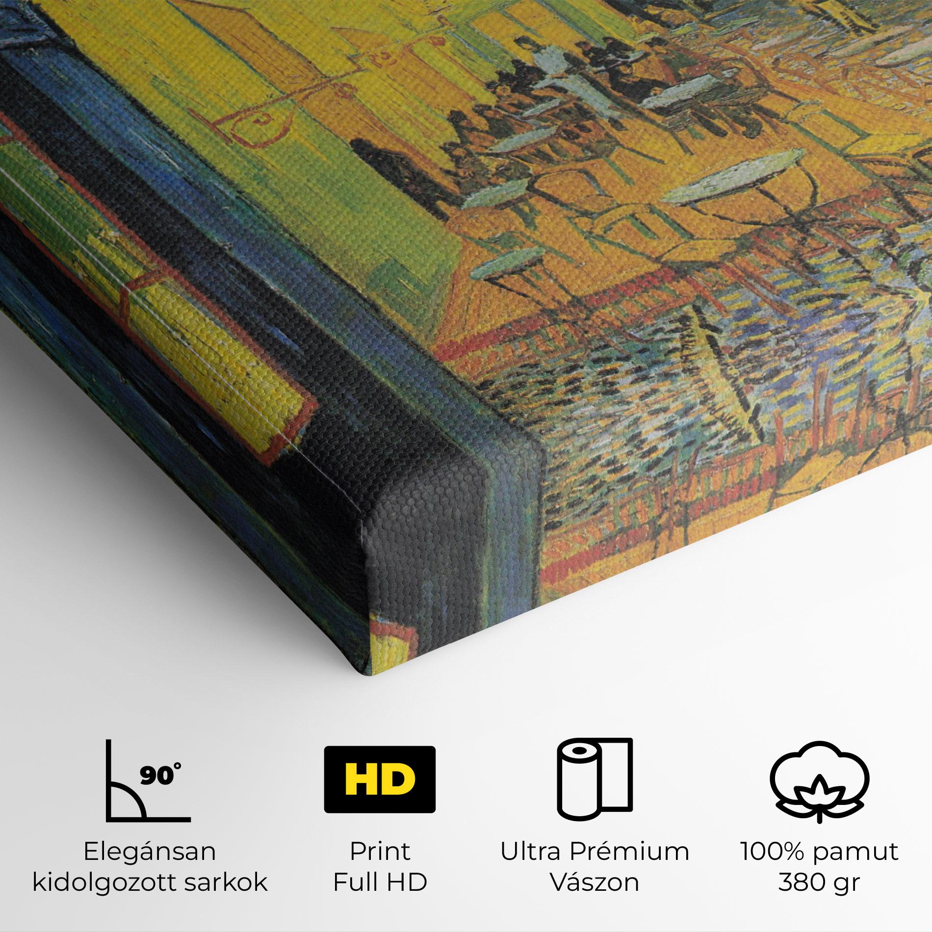 Vászonkép Cafe Terrace At Night mockup 4