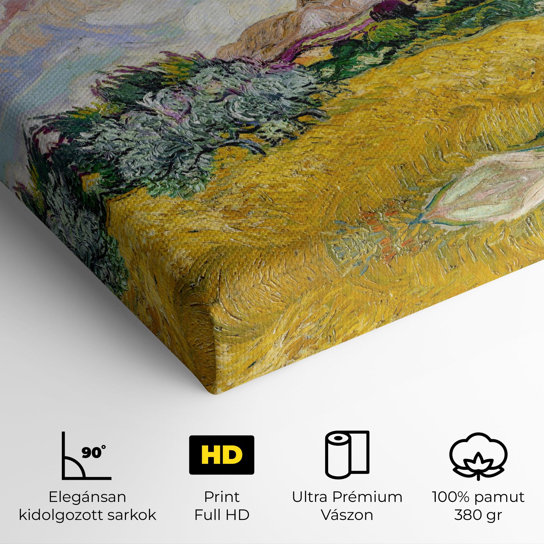 Vászonkép Pastel Wheat Field mockup 4