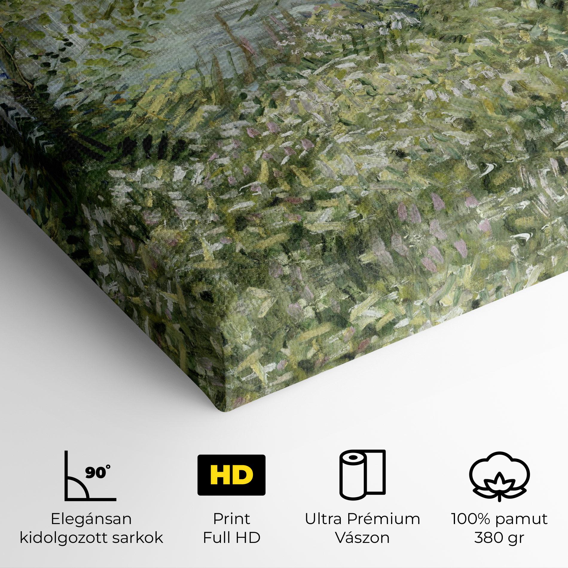 Vászonkép River Bank Springtime mockup 4