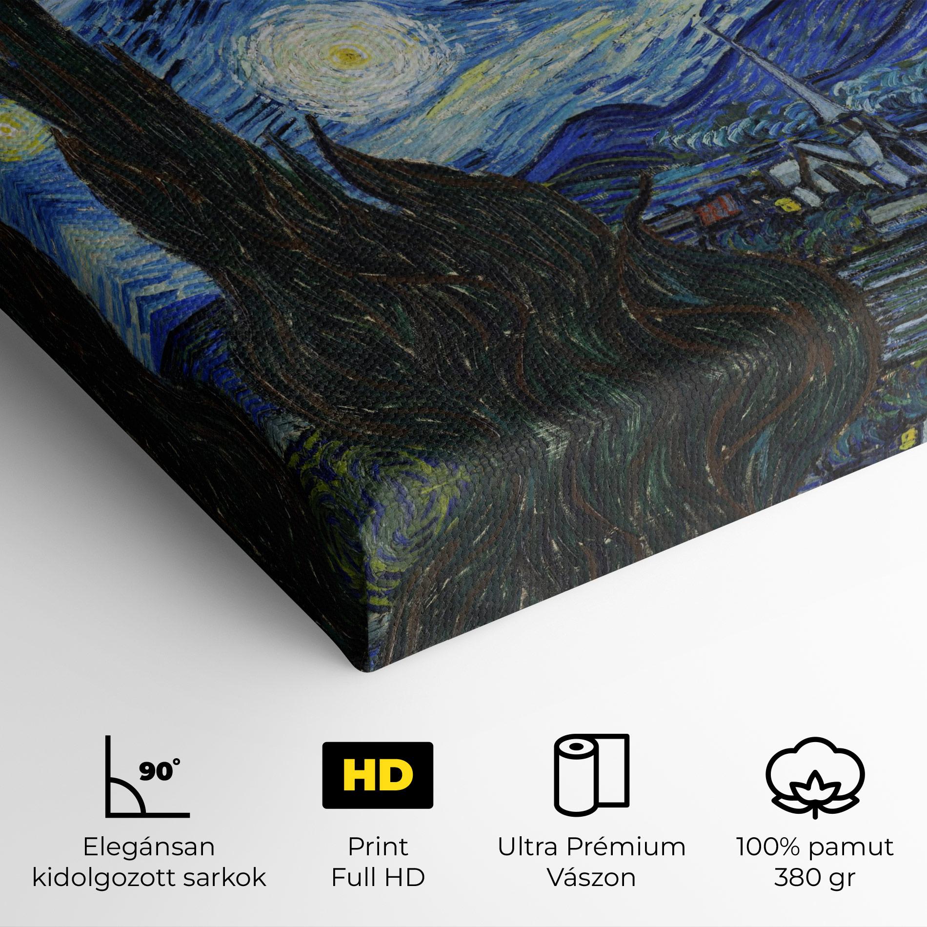 Vászonkép The Starry Night mockup 4
