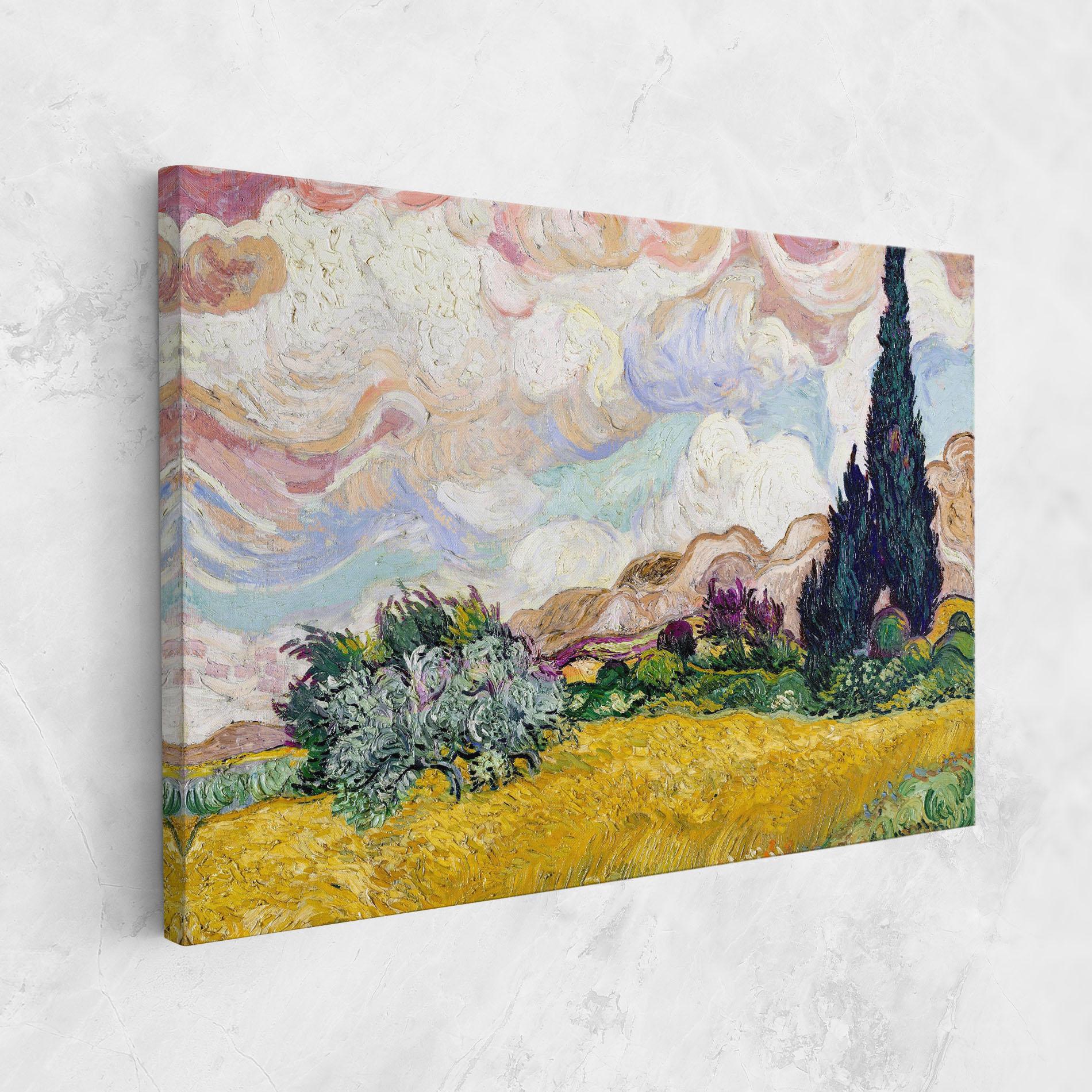 Vászonkép Pastel Wheat Field mockup 1