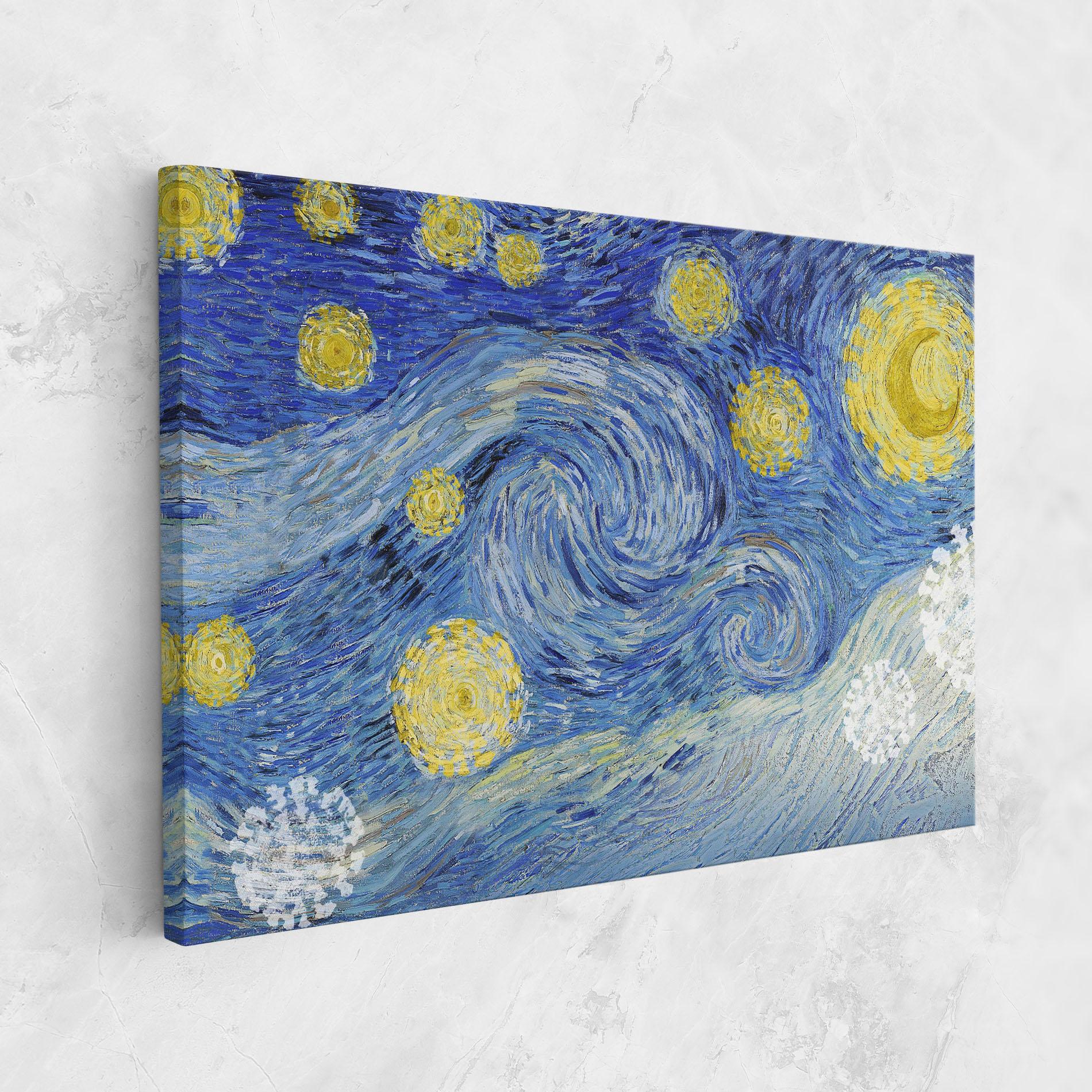 Vászonkép Van Gogh Starry Night mockup 1