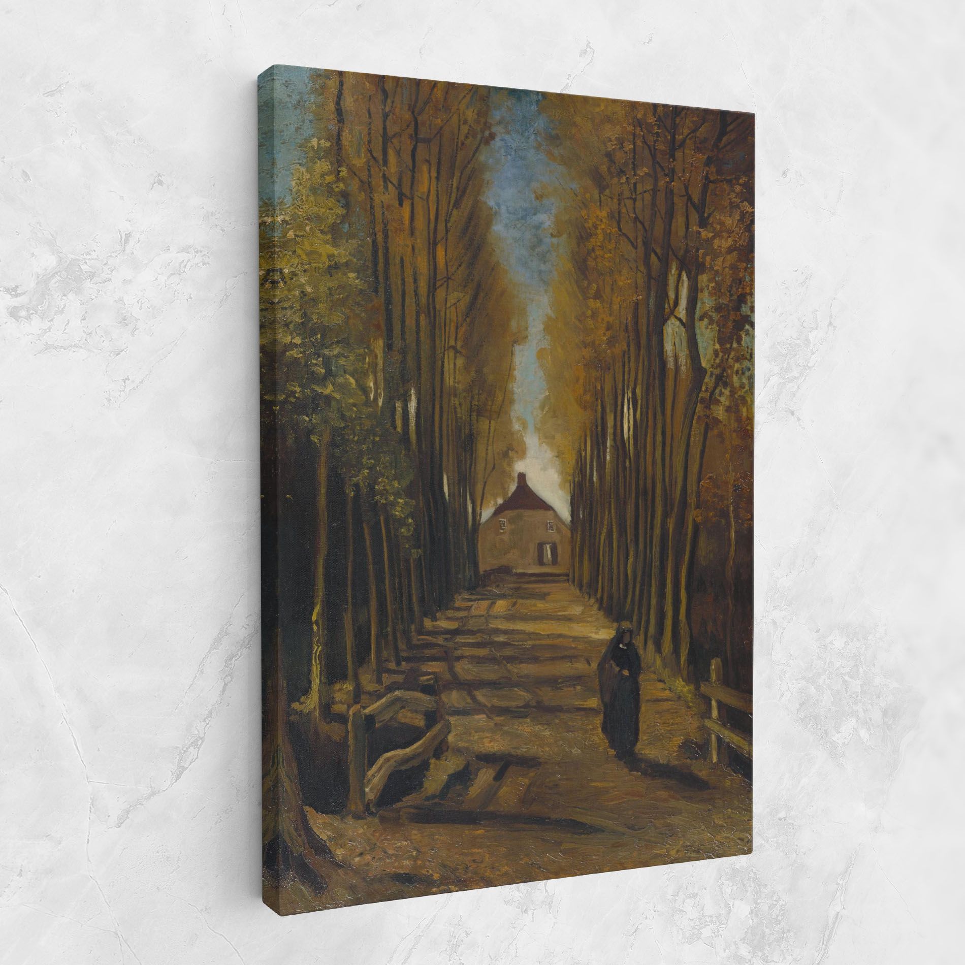 Avenue Of Poplars Autumn mockup 1