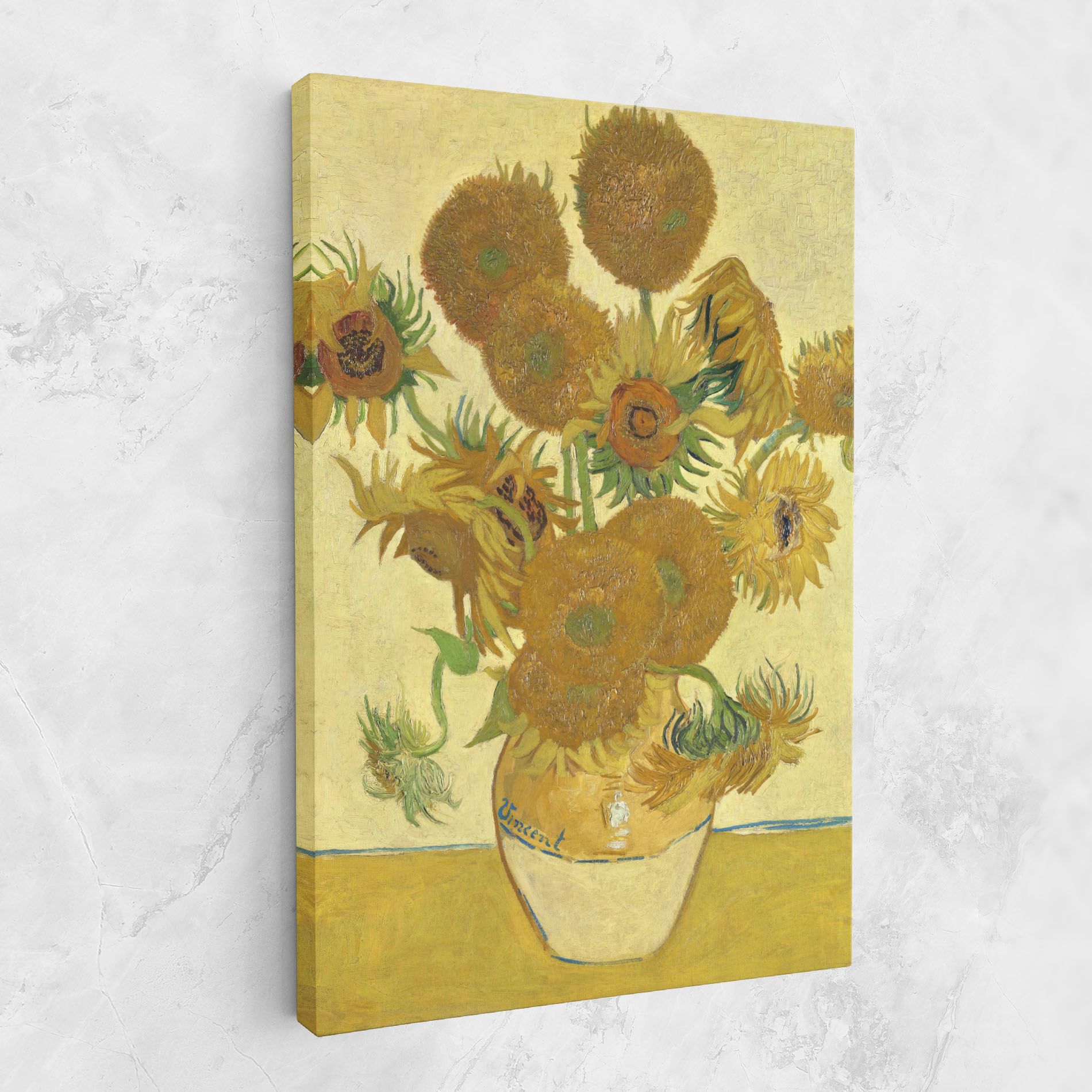 Sunflowers Vase Art mockup 1