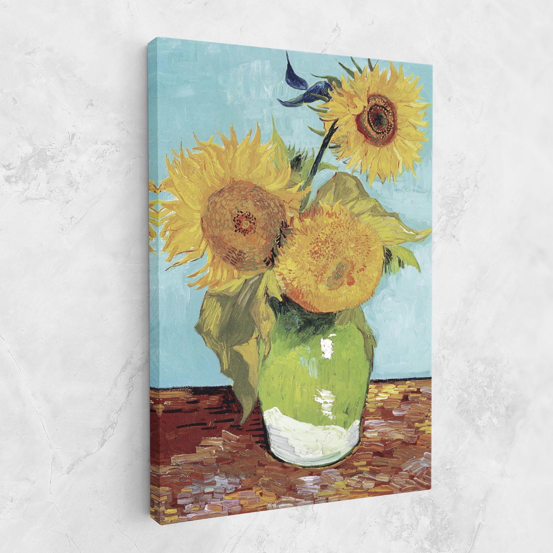 Vászonkép Three Sunflowers mockup 1