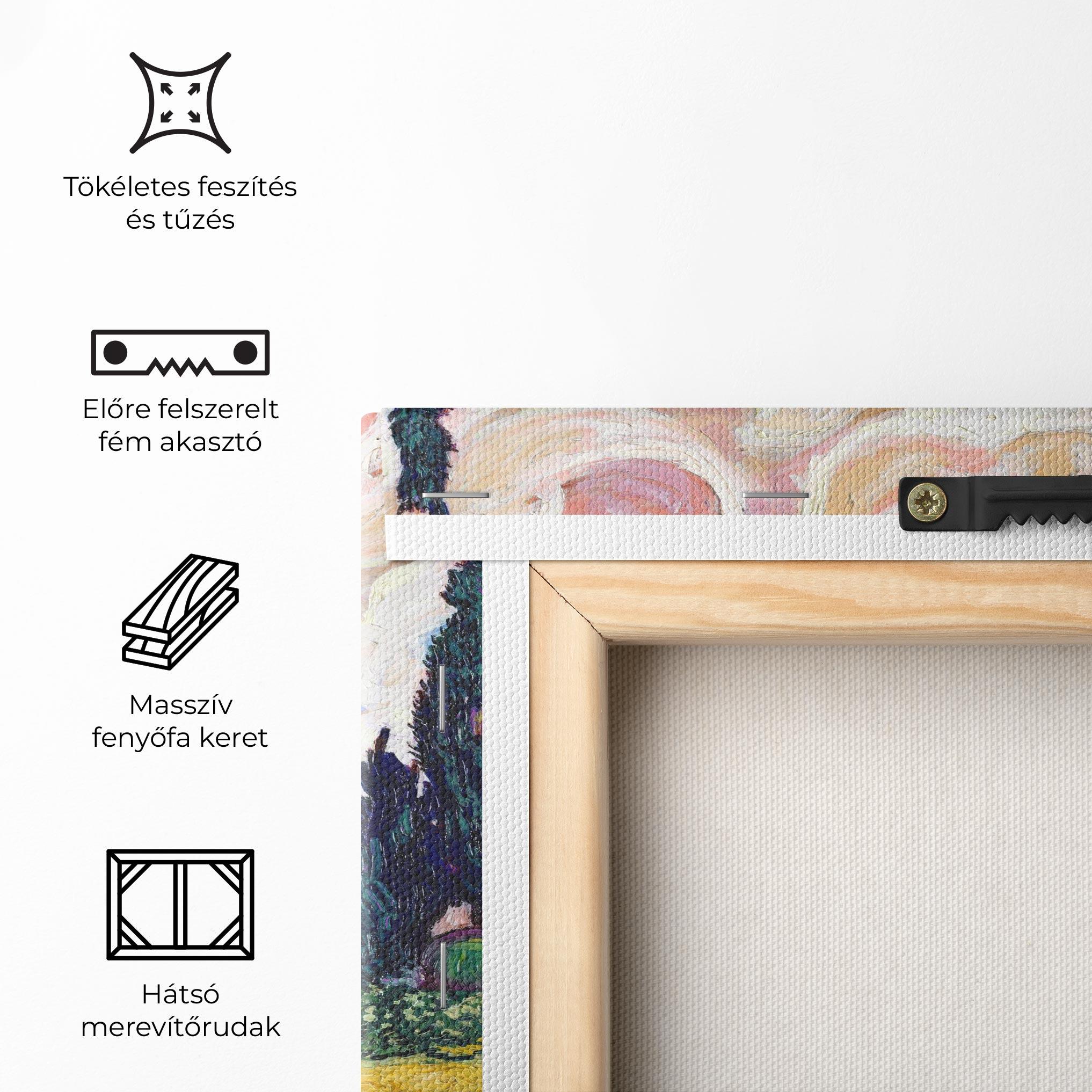 Vászonkép Pastel Wheat Field mockup 5