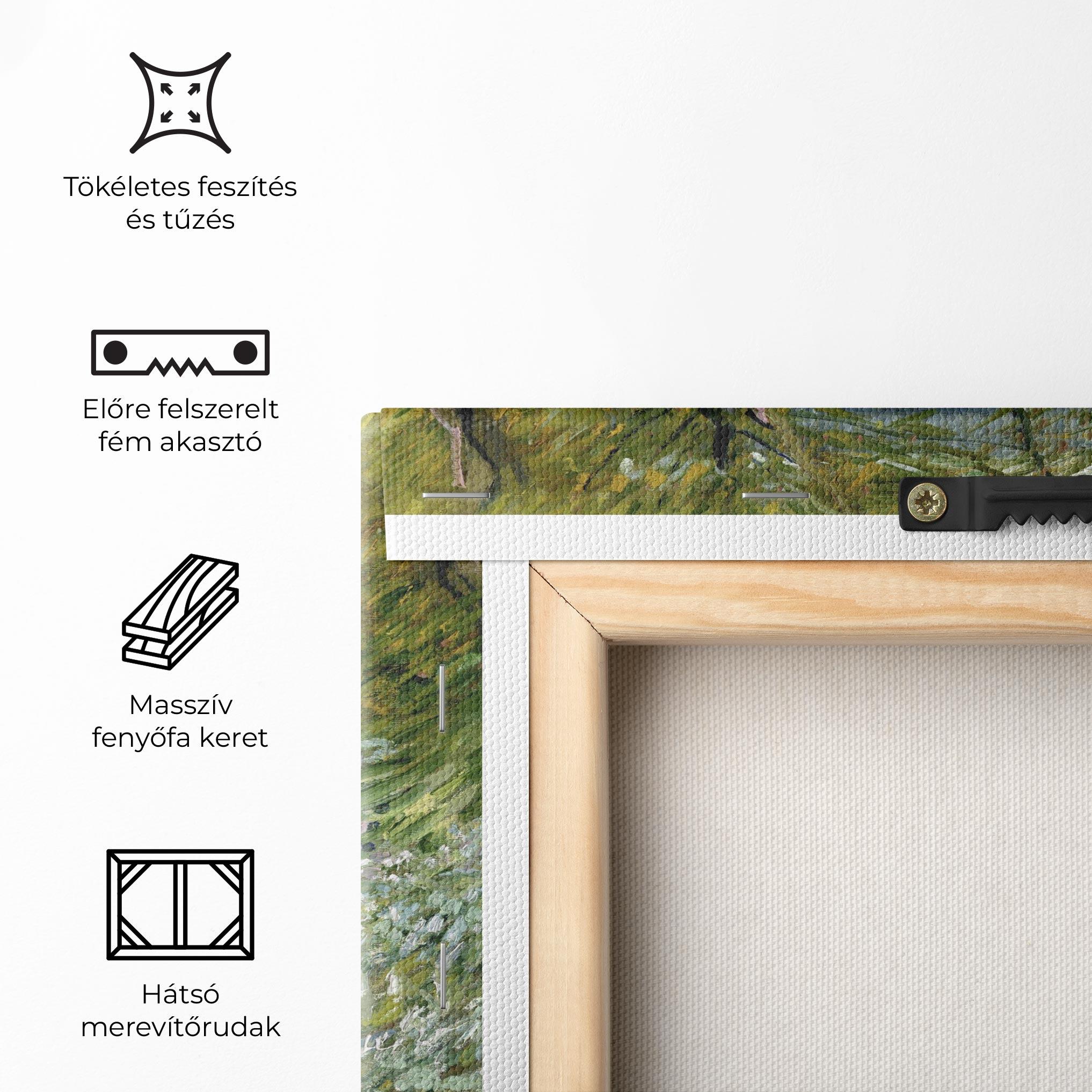 Vászonkép River Bank Springtime mockup 5