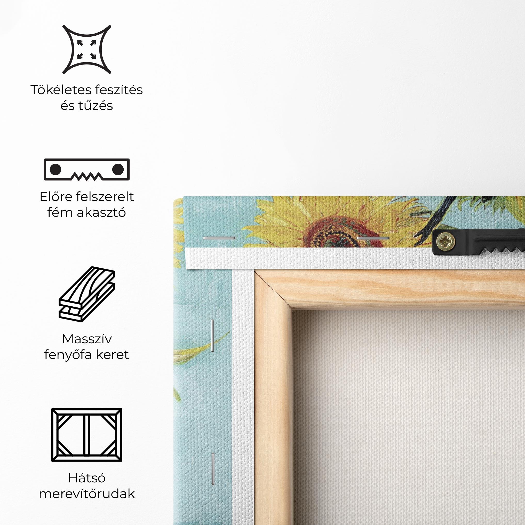 Vászonkép Three Sunflowers mockup 5