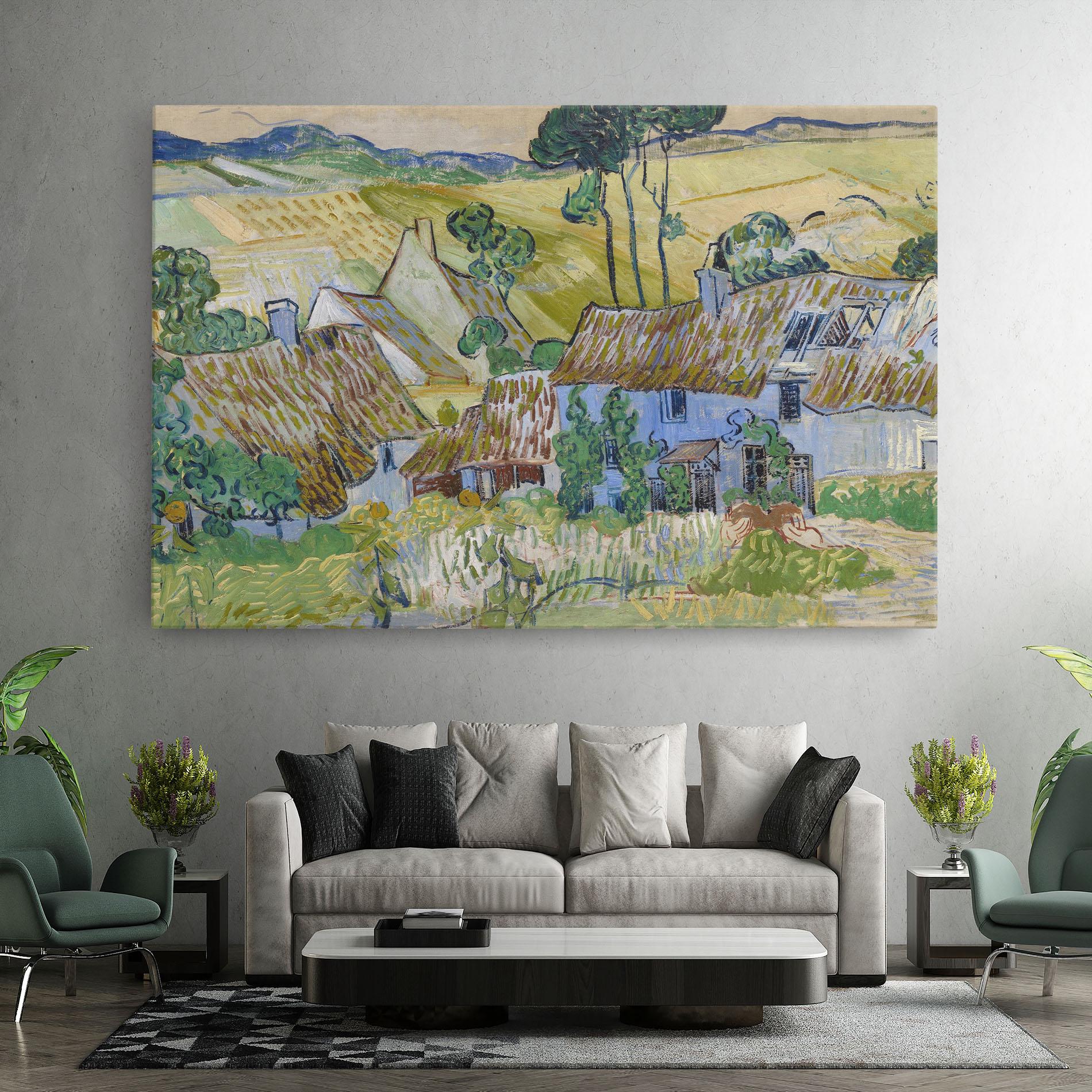 Vászonkép Farms Near Auvers mockup 7