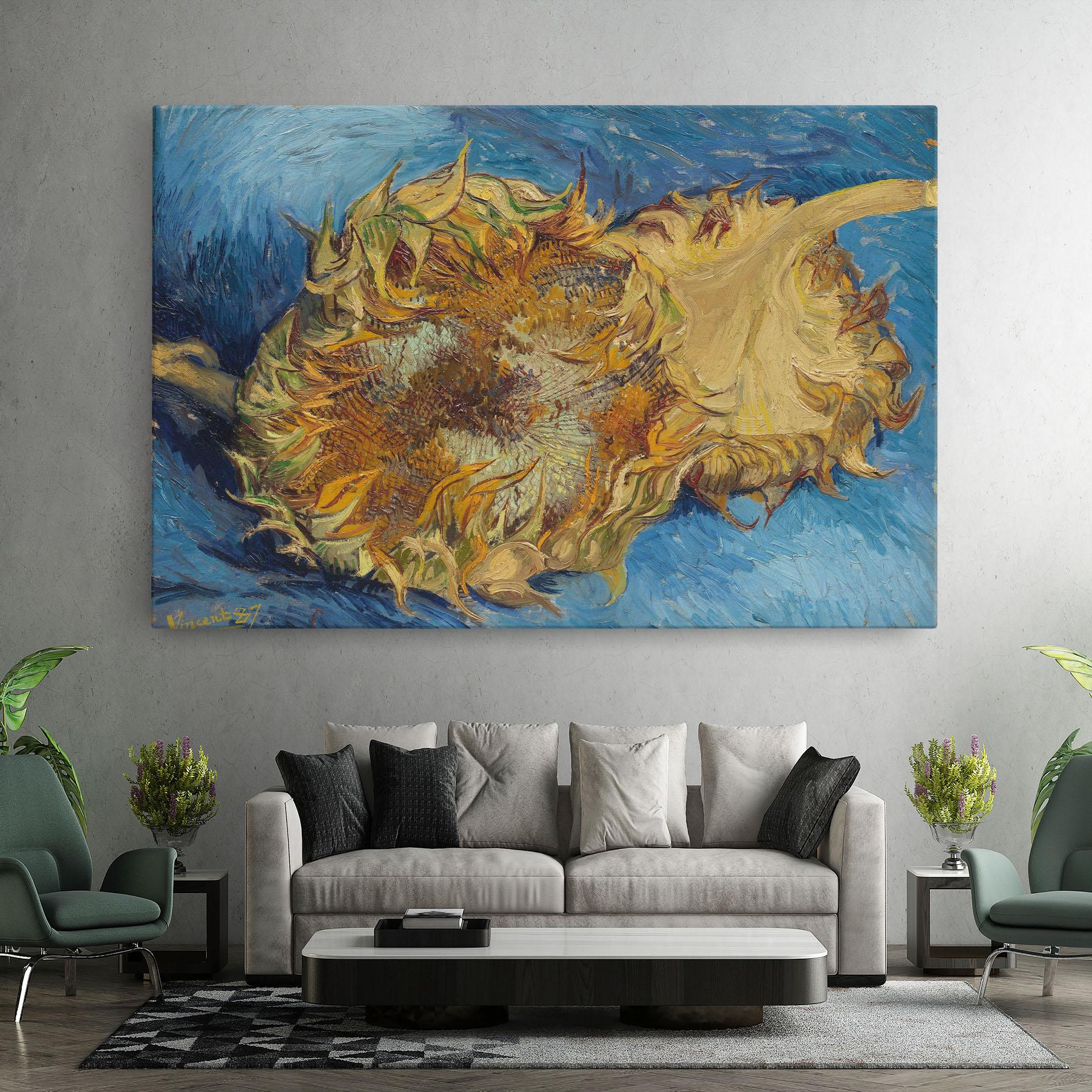 Vászonkép Sunflowers Van Gogh mockup 7