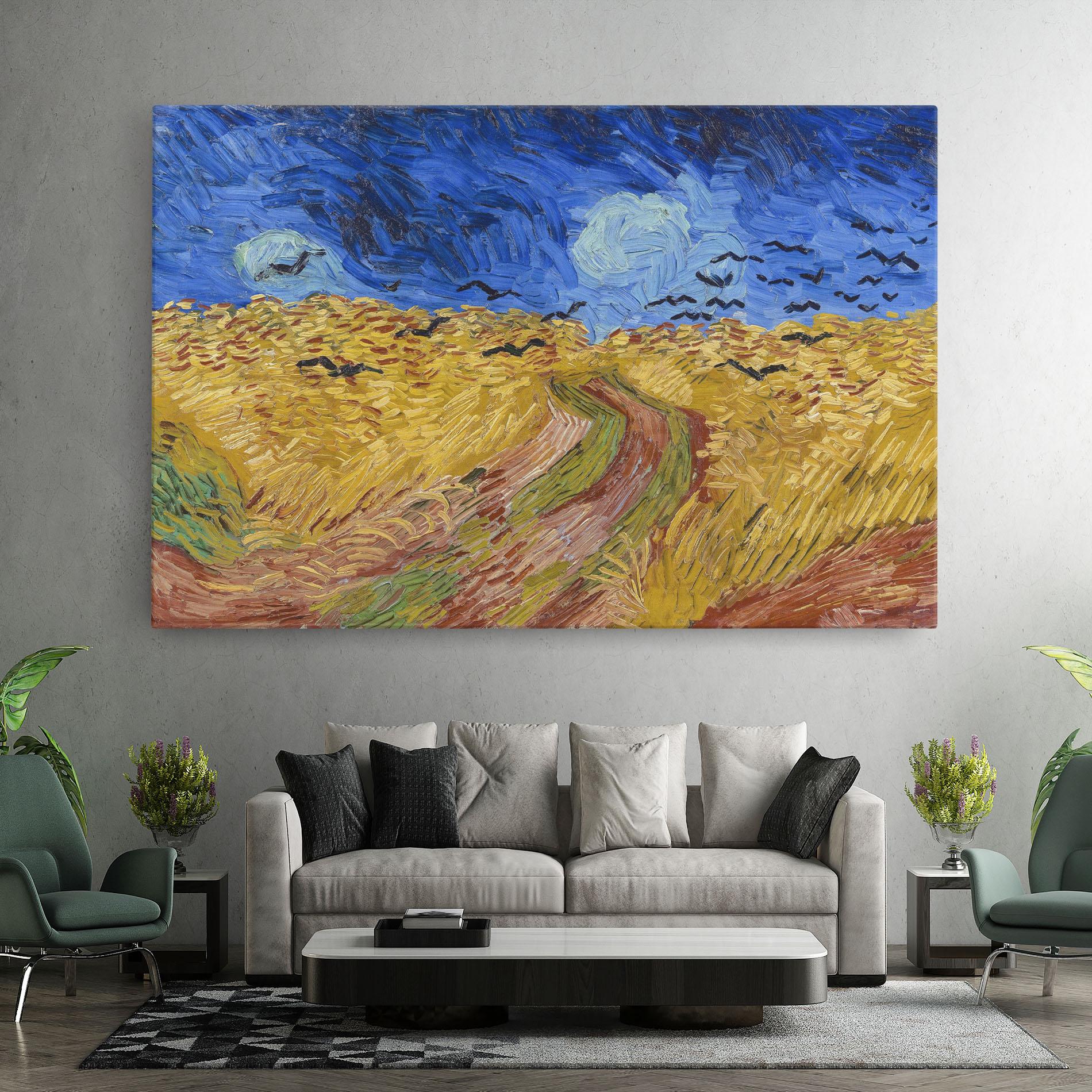 Vászonkép Wheatfield Crows mockup 7