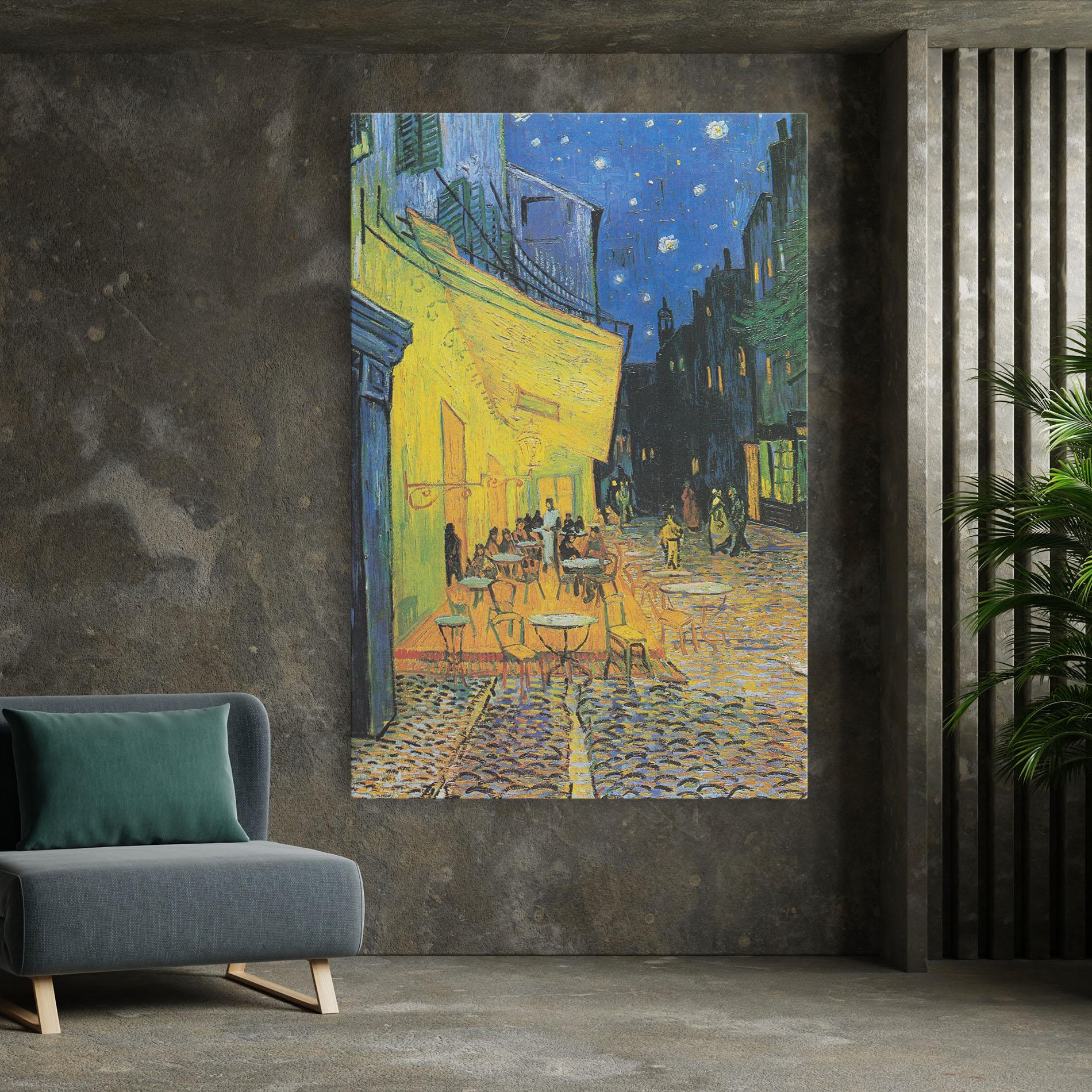 Vászonkép Cafe Terrace At Night mockup 7