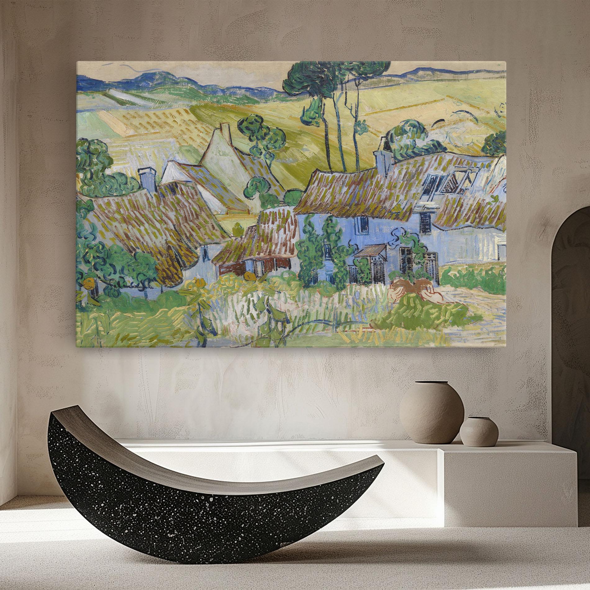 Vászonkép Farms Near Auvers mockup 8