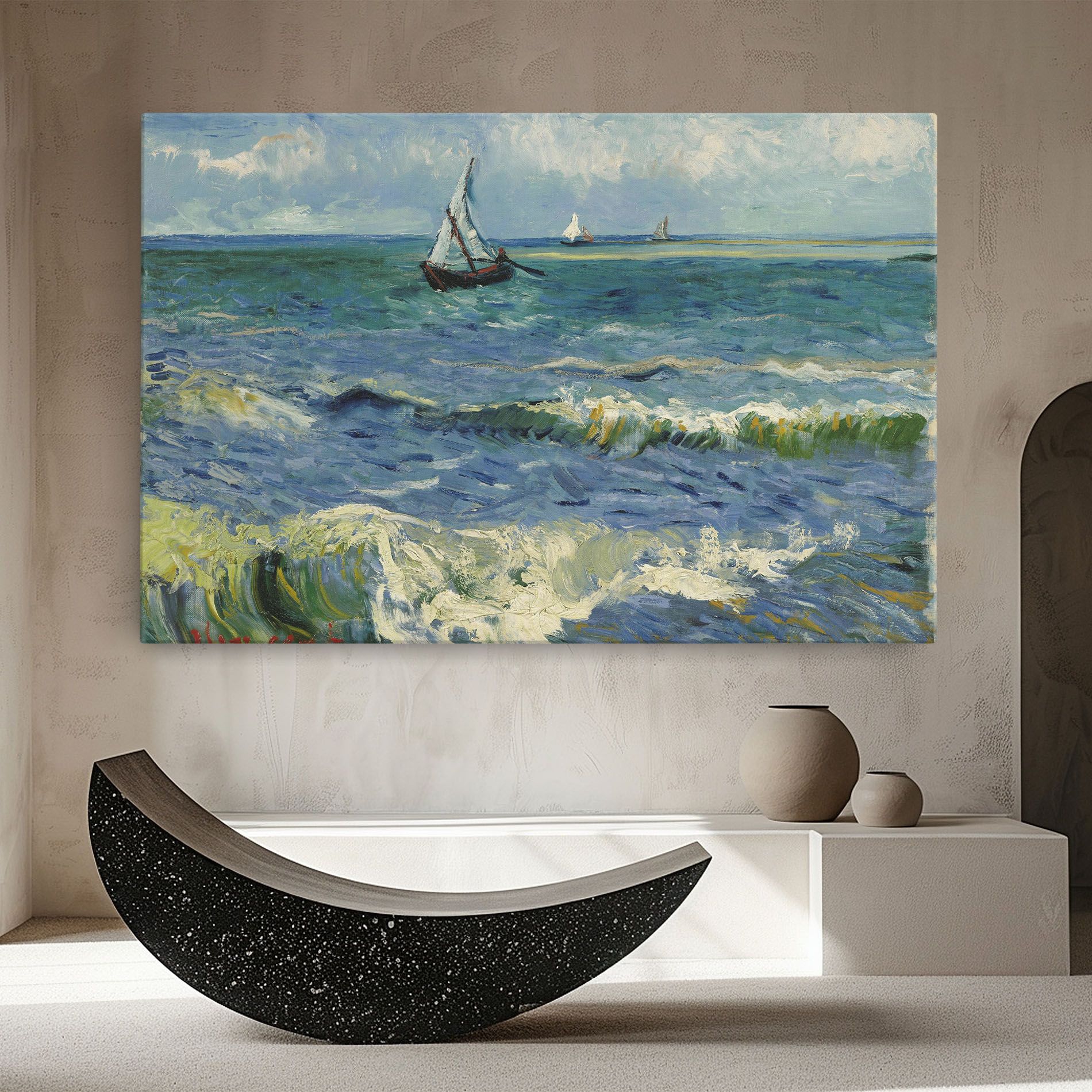 Zeegezicht Saintes Maries mockup 8