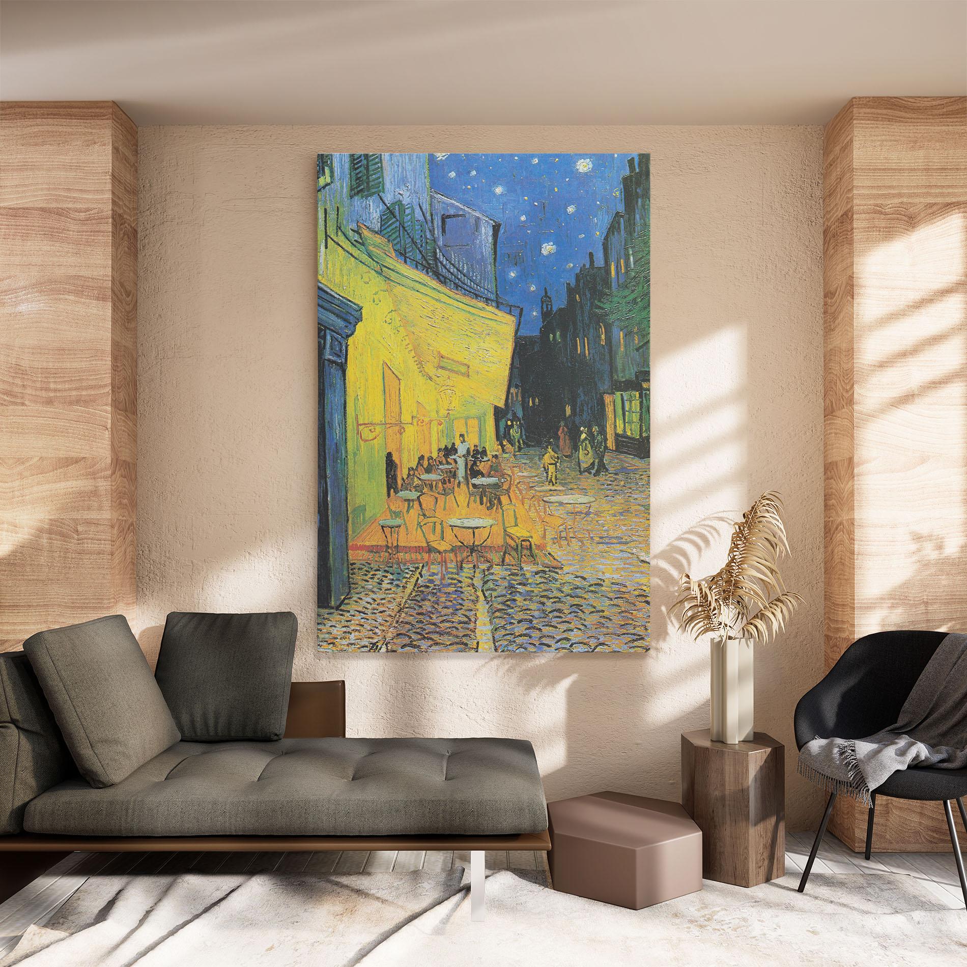 Vászonkép Cafe Terrace At Night mockup 8