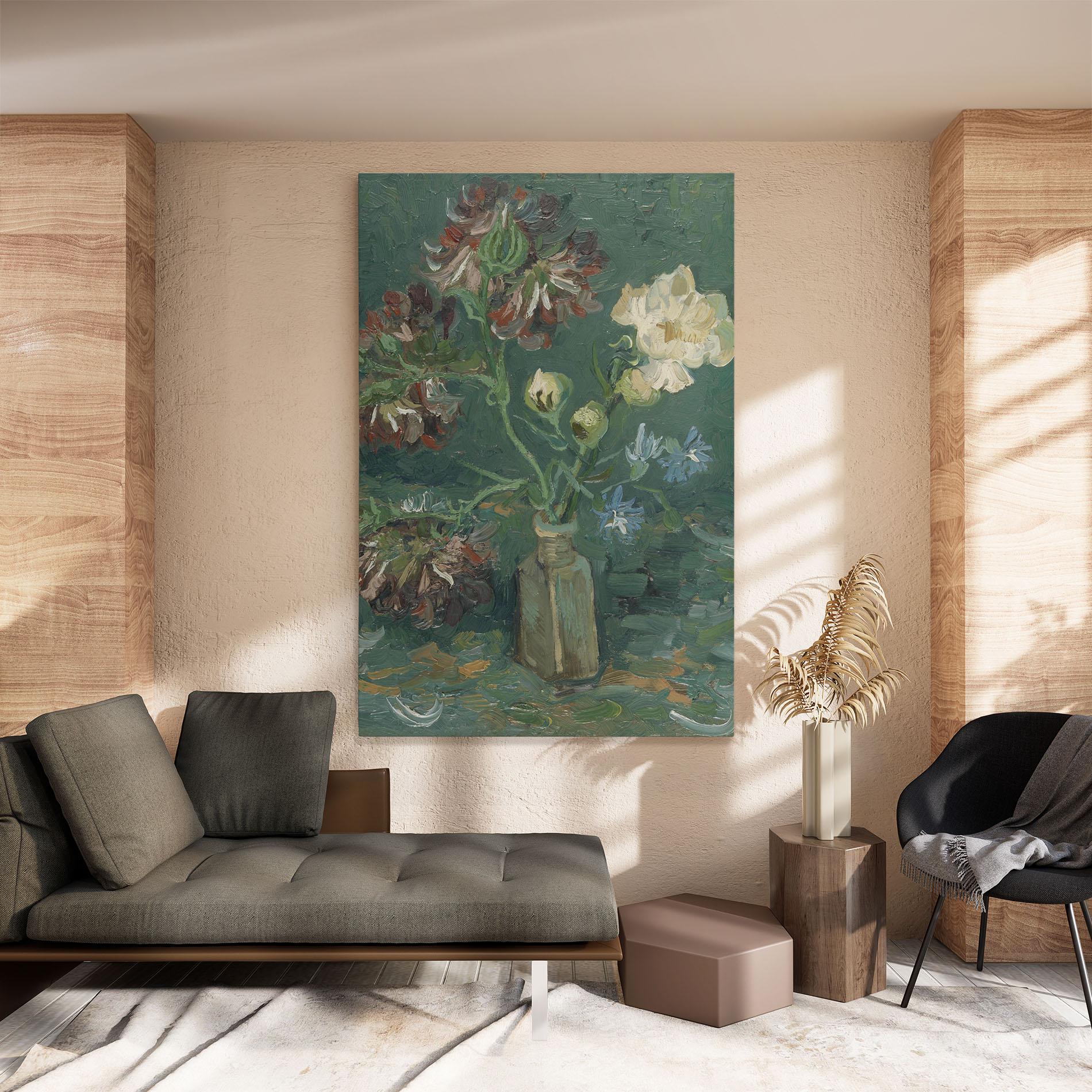 Vászonkép Flesje Met Pioenrozen mockup 8