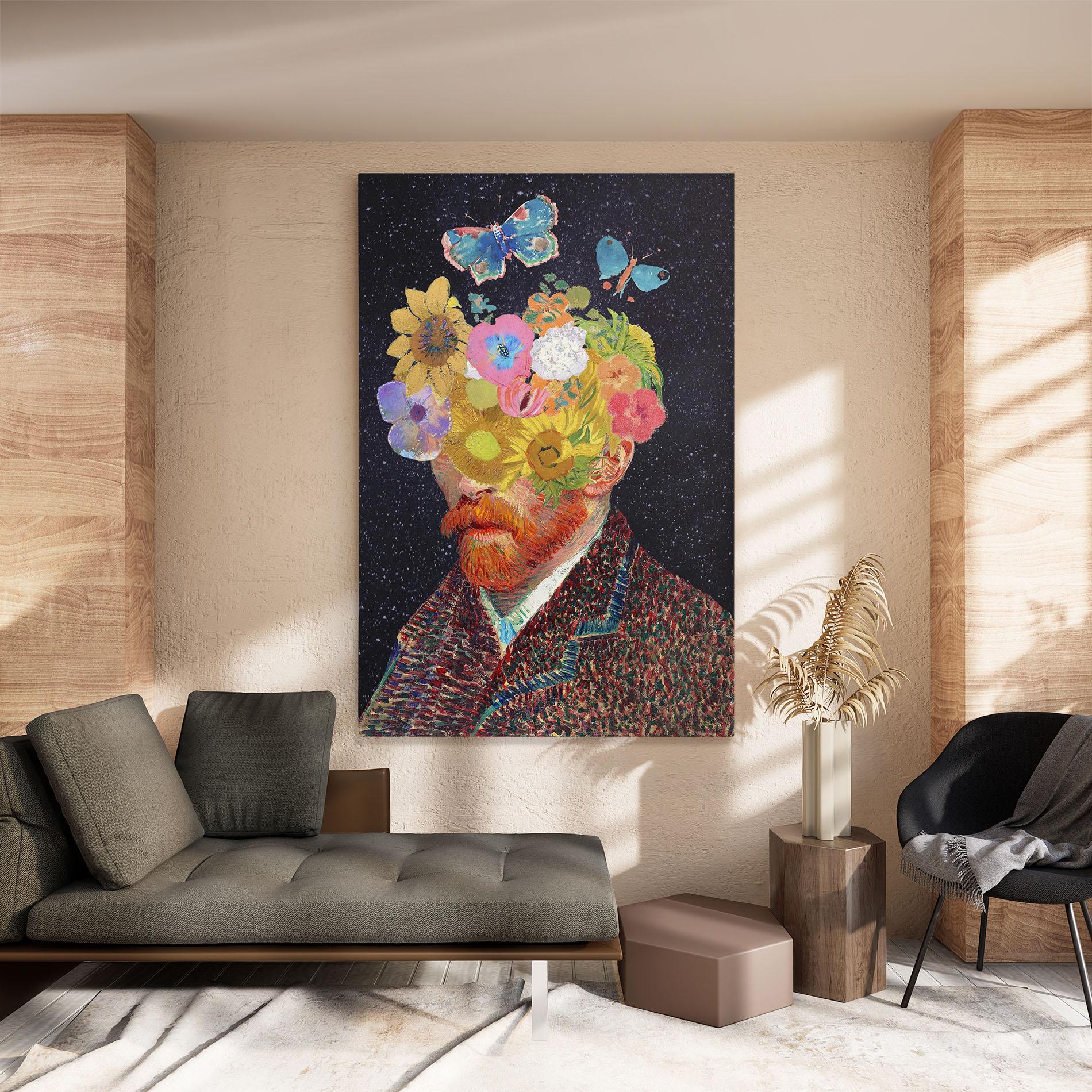 Vászonkép Flower Self Portrait mockup 8