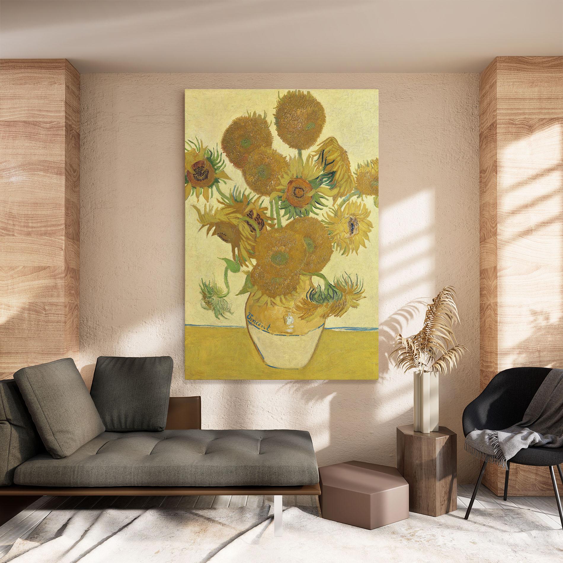Vászonkép Sunflowers Vase Art mockup 8