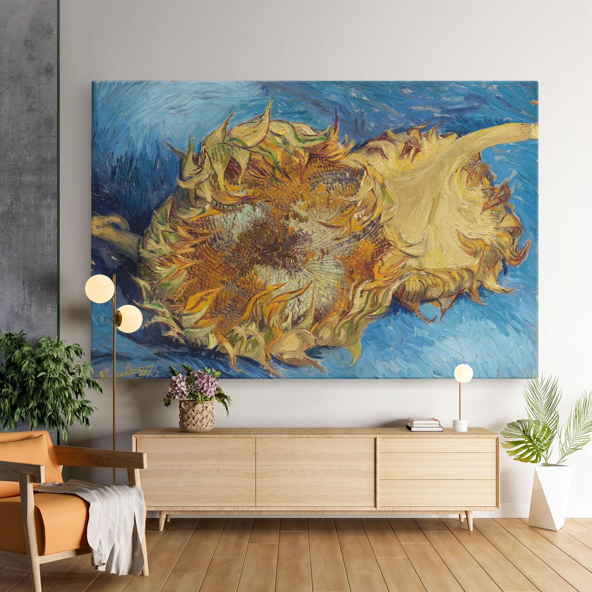 Vászonkép Sunflowers Van Gogh mockup 9