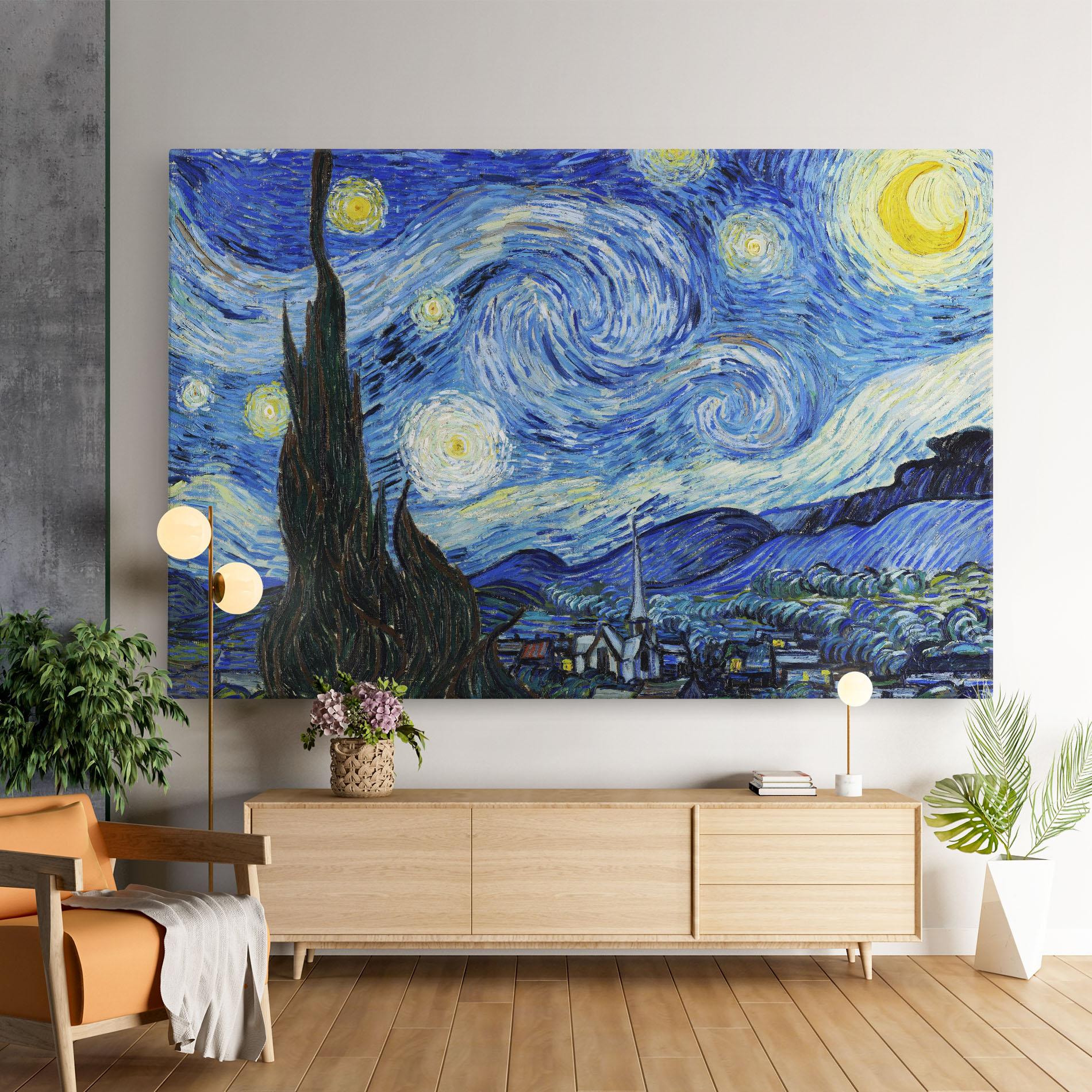 Vászonkép The Starry Night mockup 9