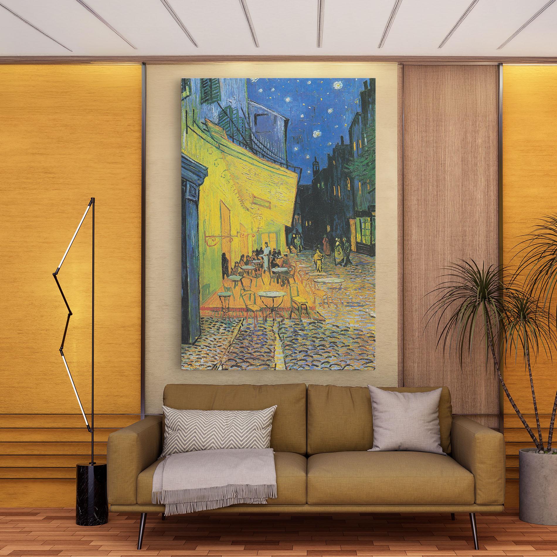 Vászonkép Cafe Terrace At Night mockup 9