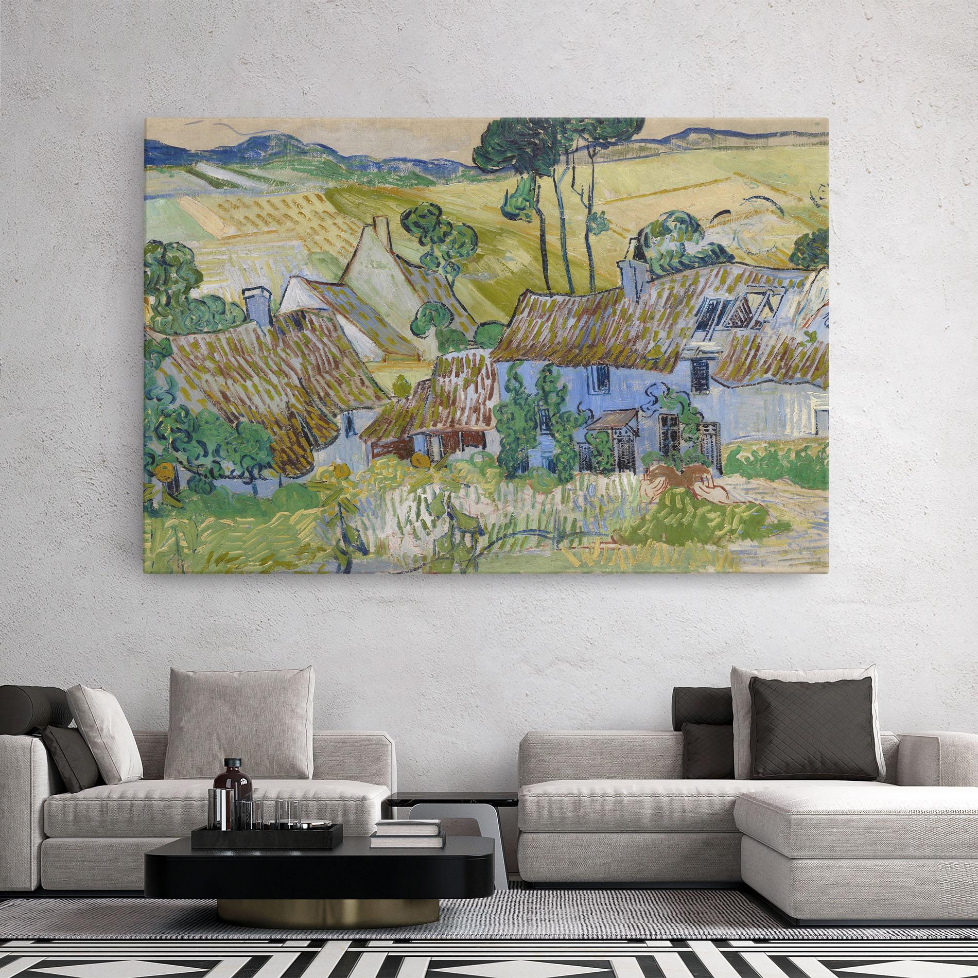Vászonkép Farms Near Auvers mockup 2