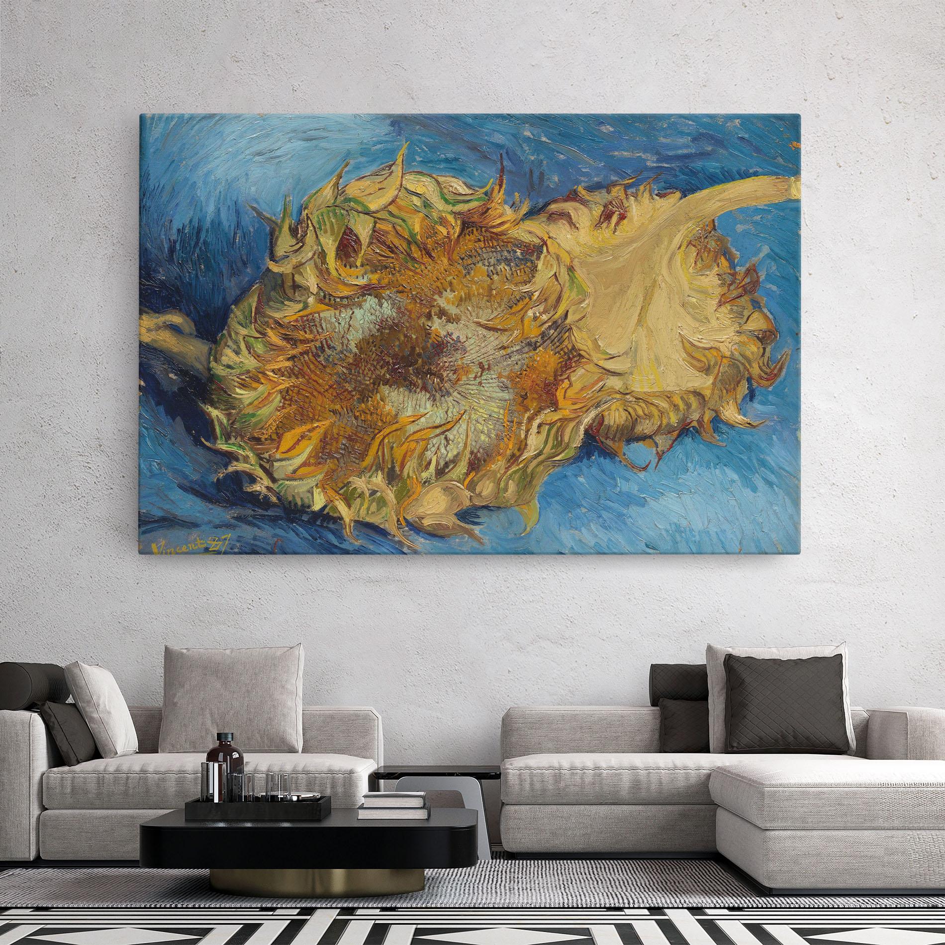 Vászonkép Sunflowers Van Gogh mockup 2