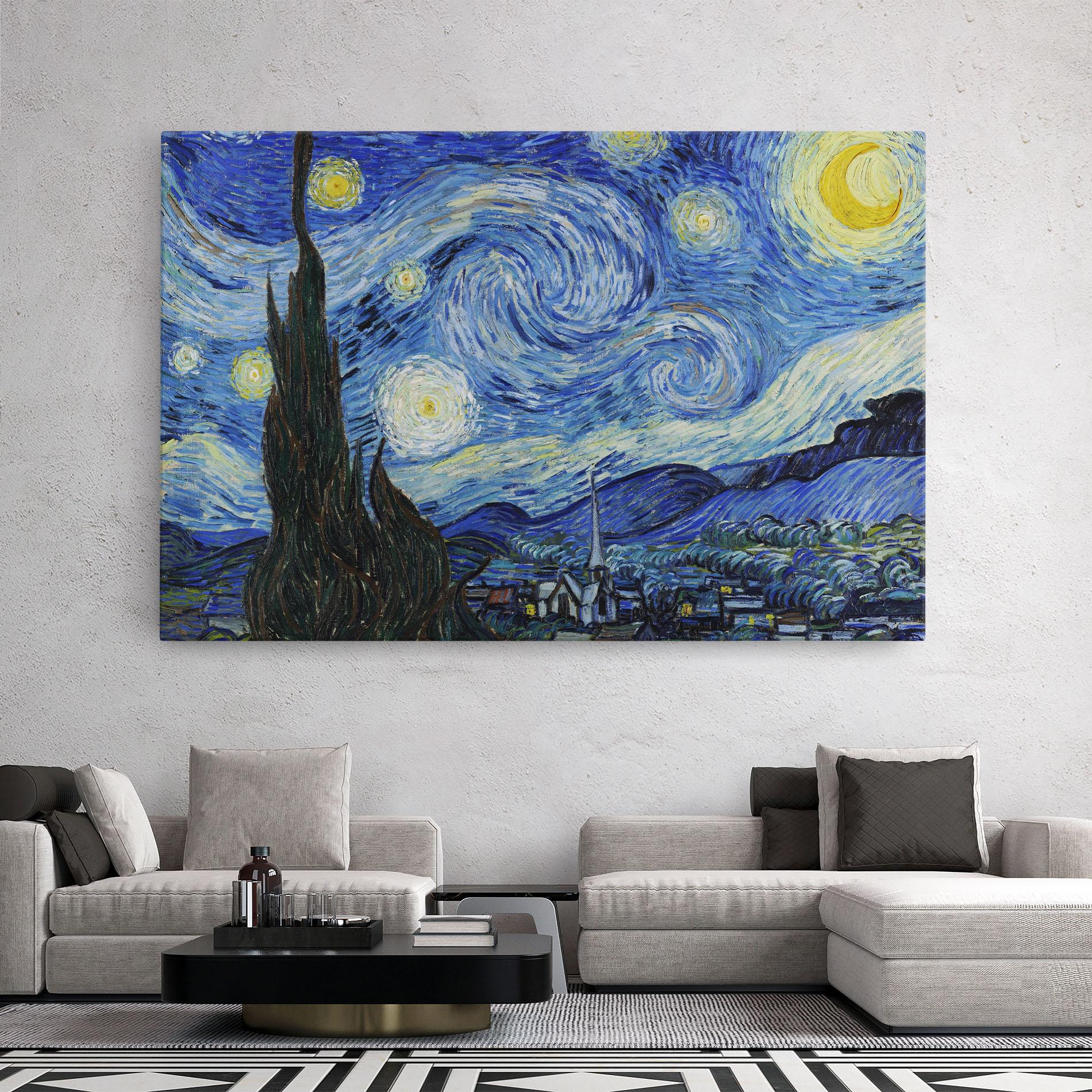 Vászonkép The Starry Night mockup 2