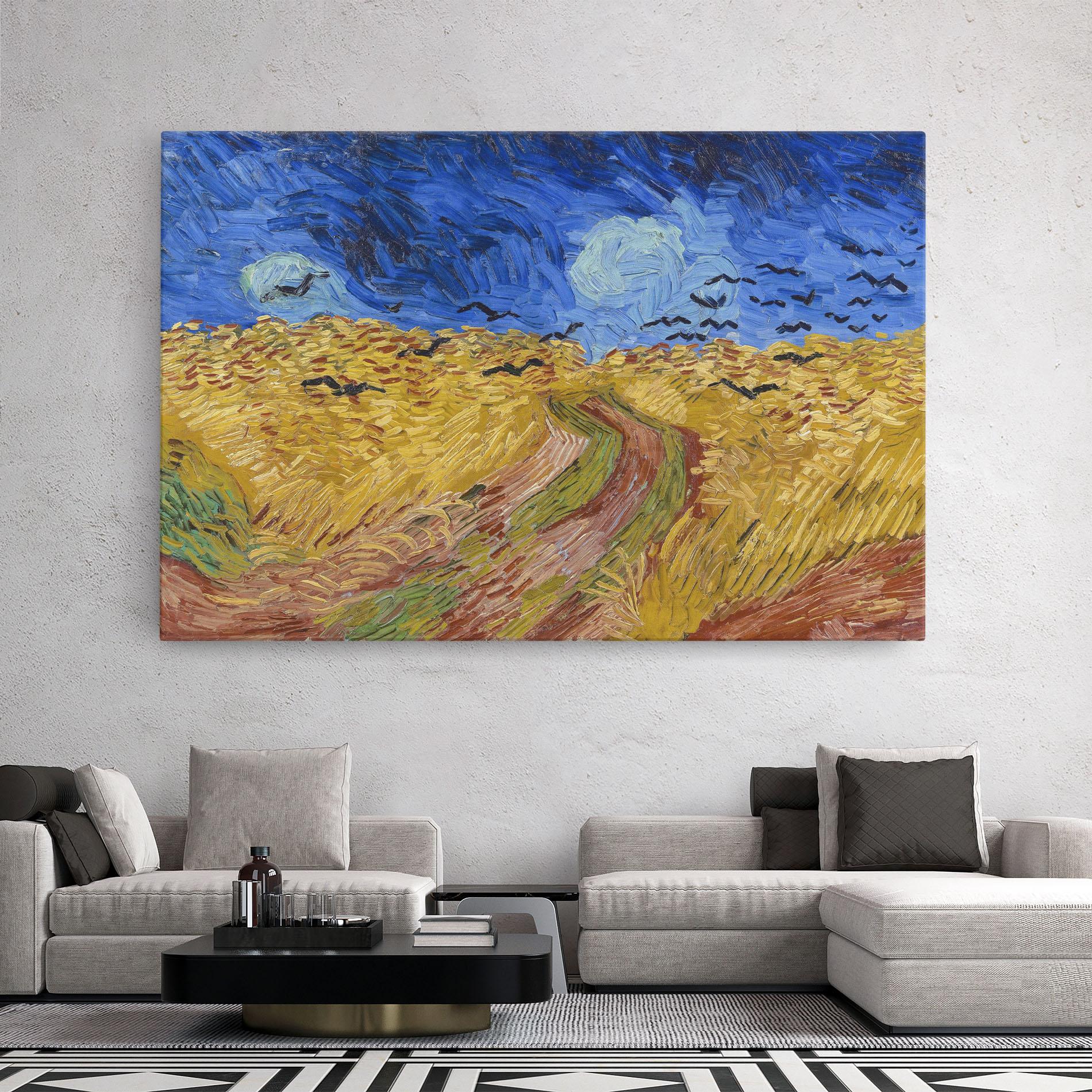 Vászonkép Wheatfield Crows mockup 2